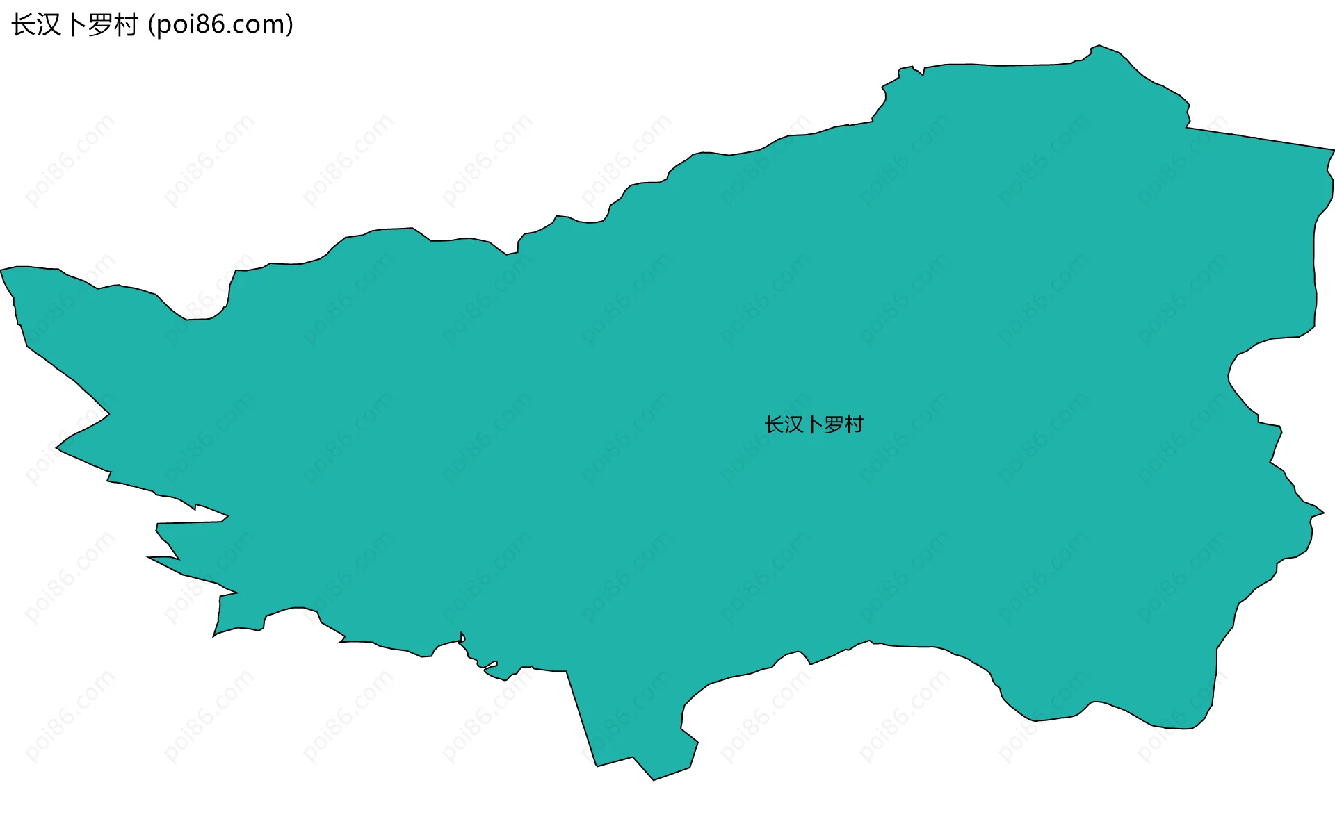 长汉卜罗村边界地图