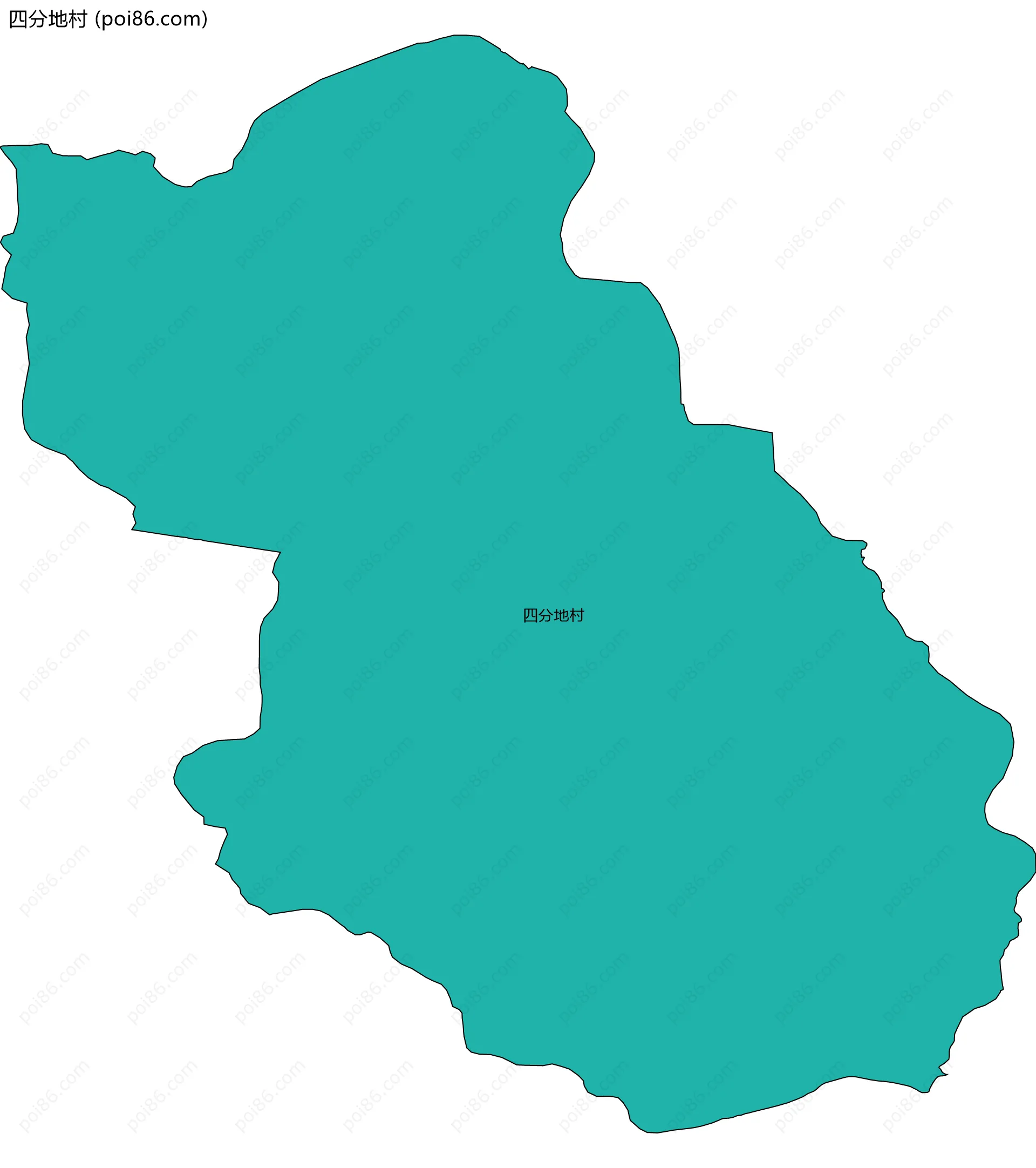 四分地村边界地图