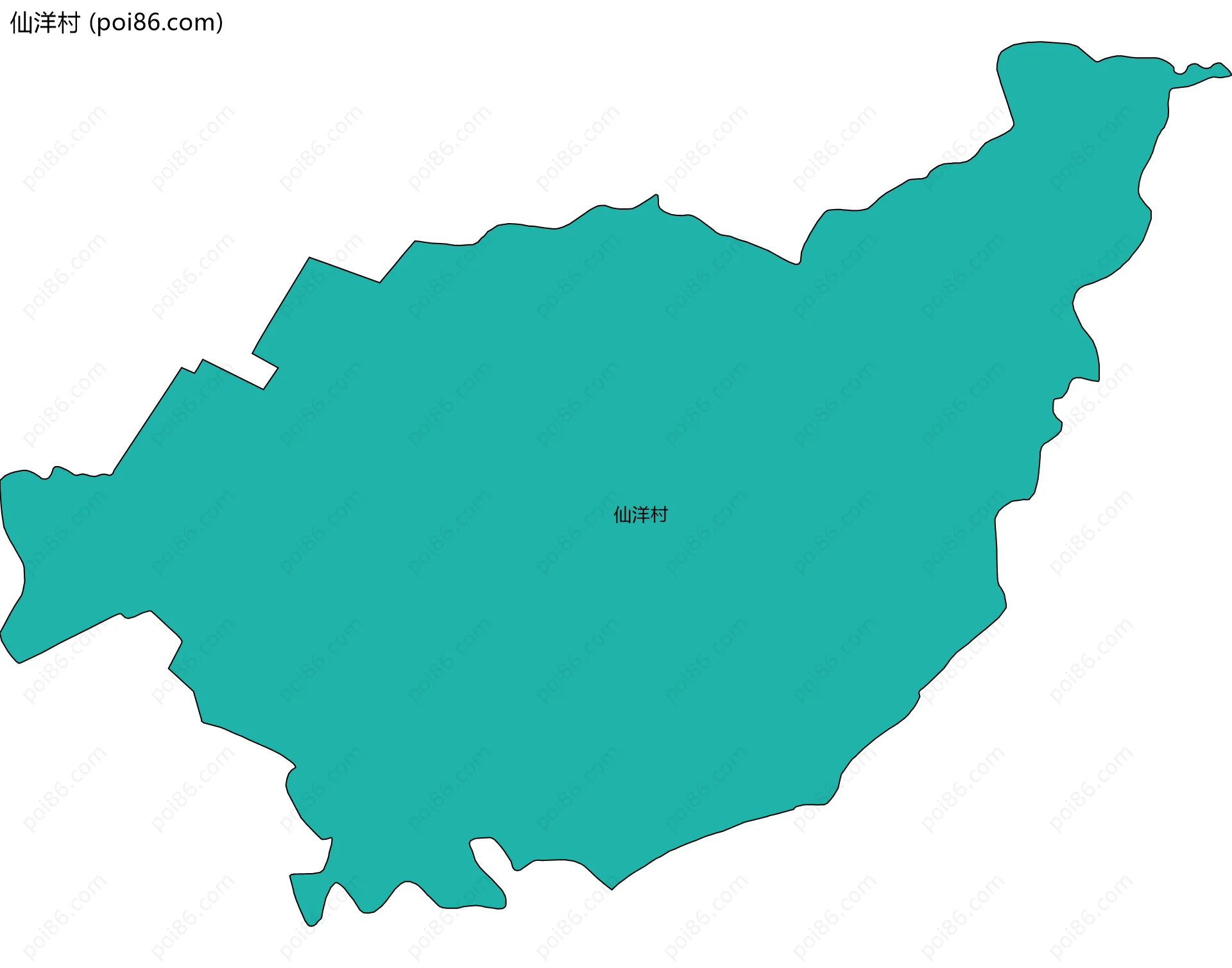 仙洋村边界地图