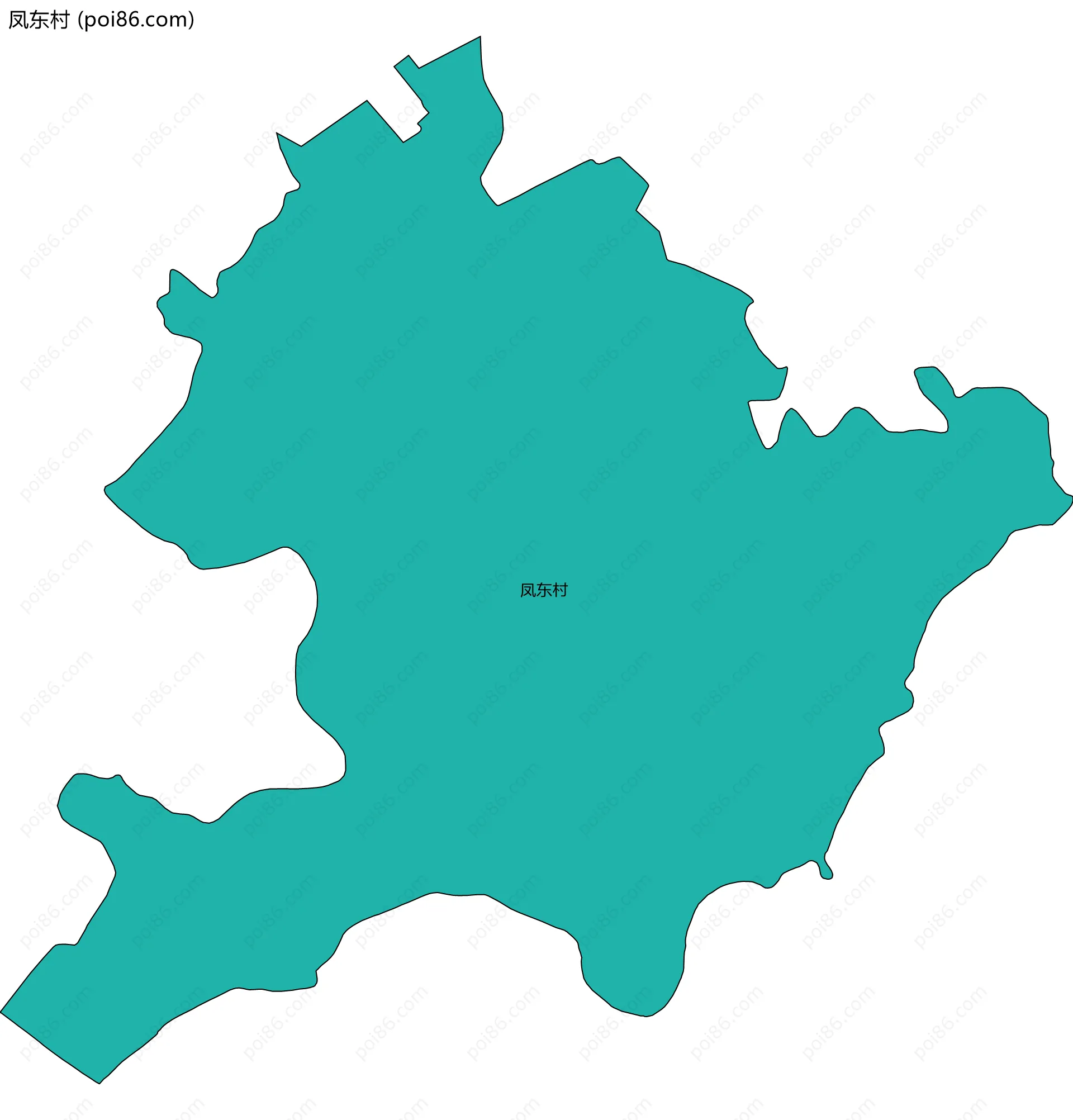 凤东村边界地图