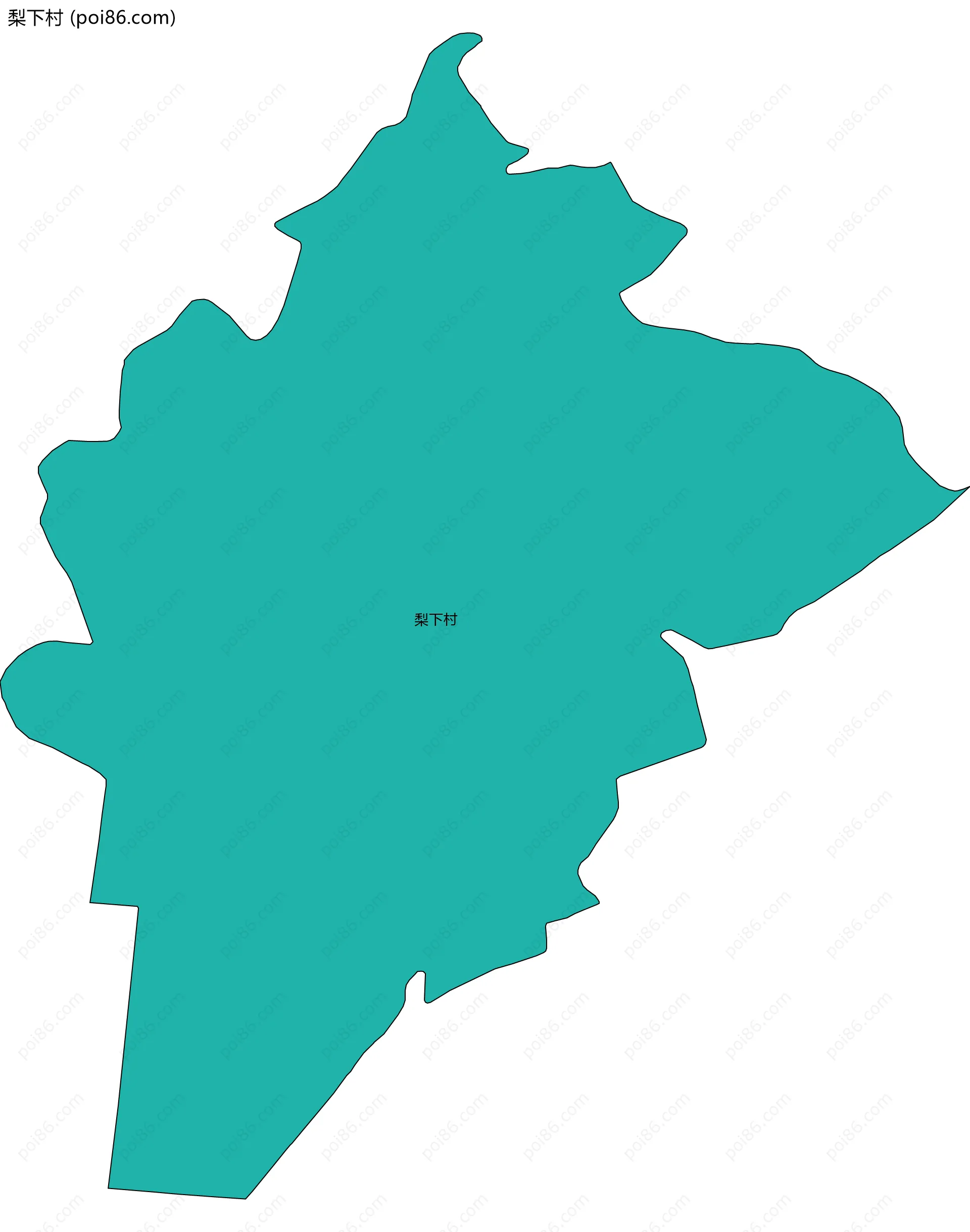 梨下村边界地图