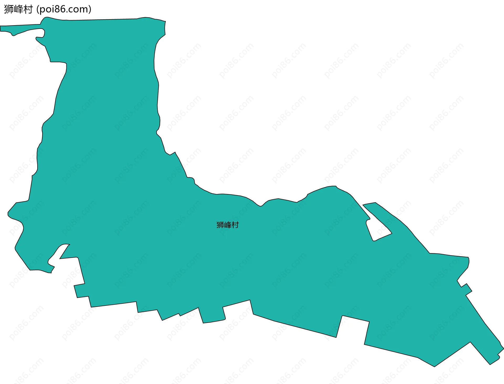 狮峰村边界地图