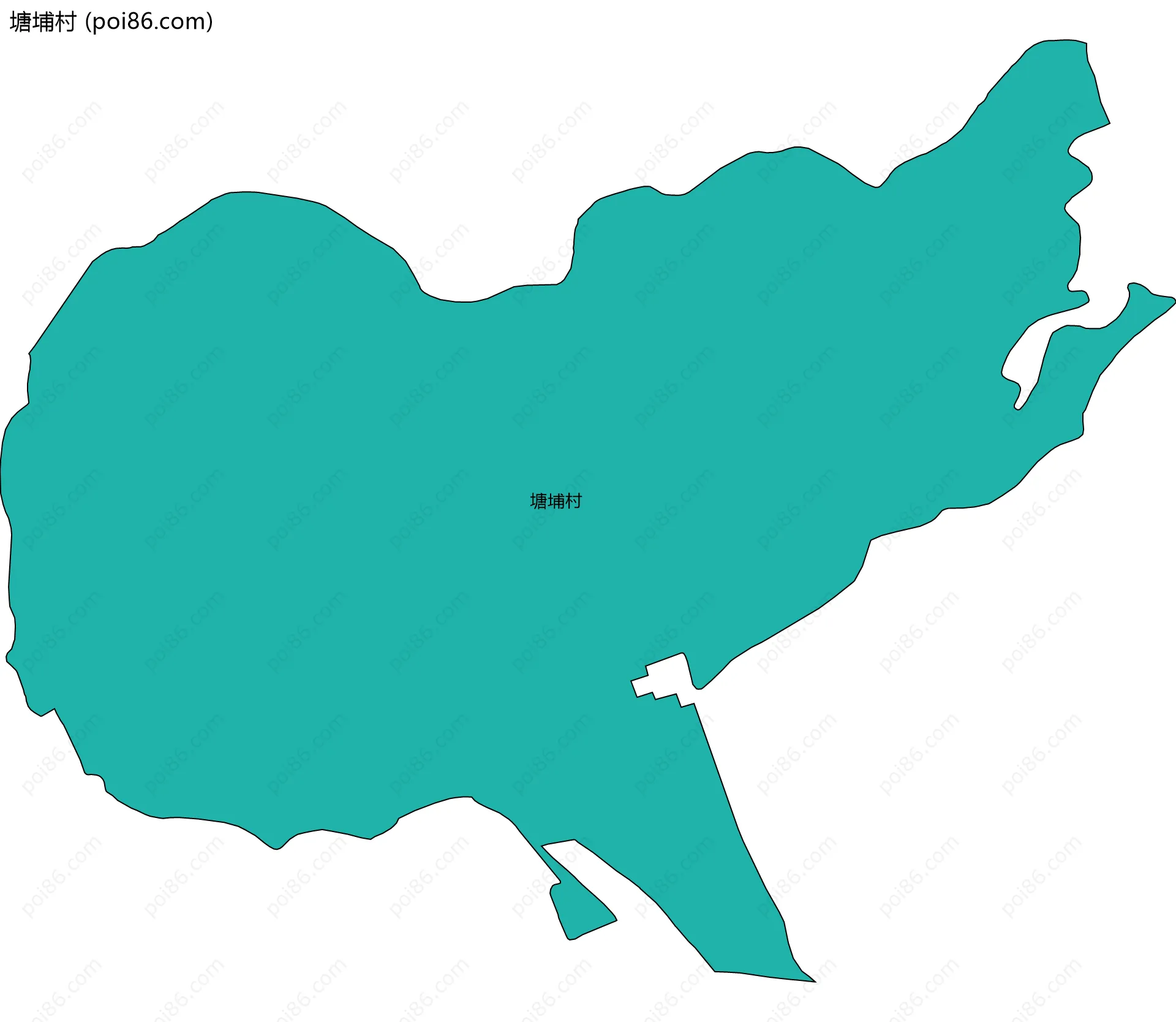 塘埔村边界地图