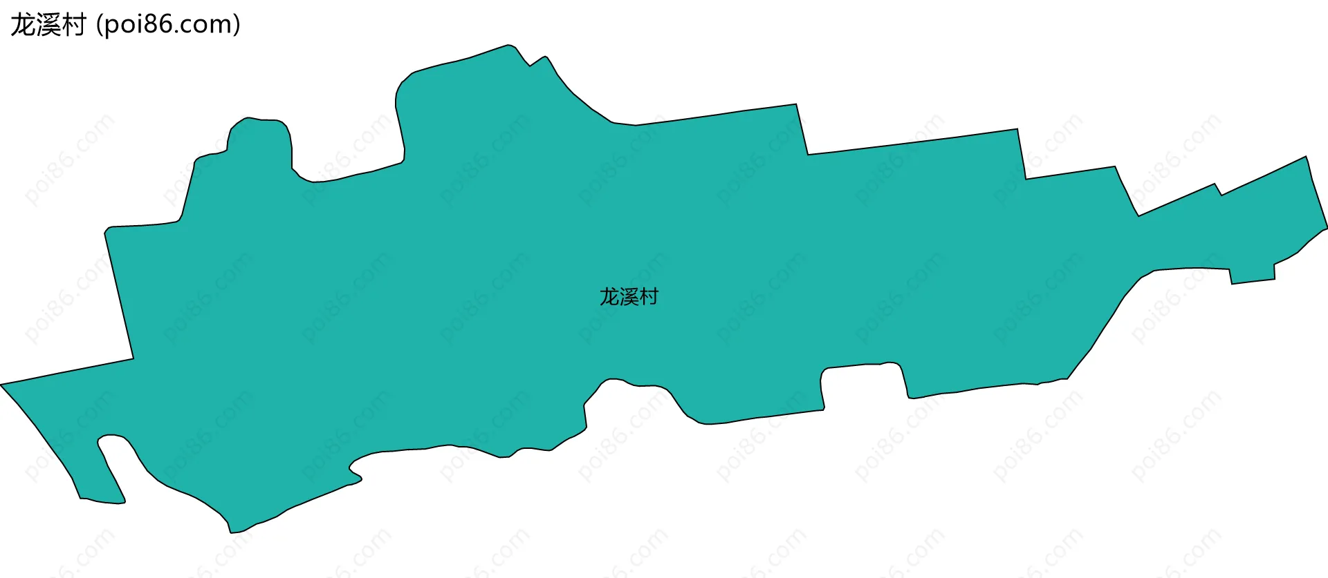 龙溪村边界地图