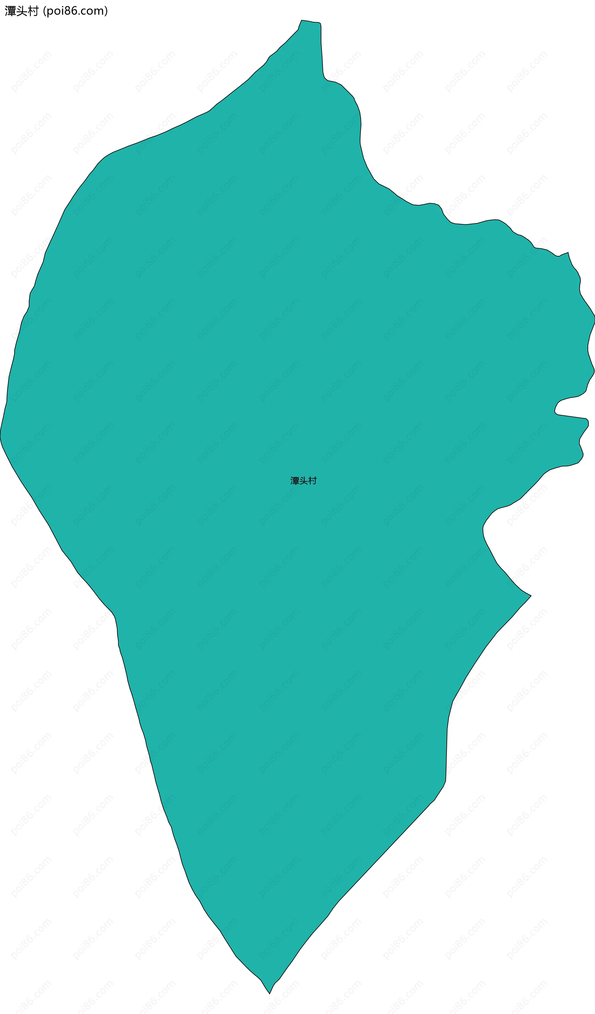 潭头村边界地图