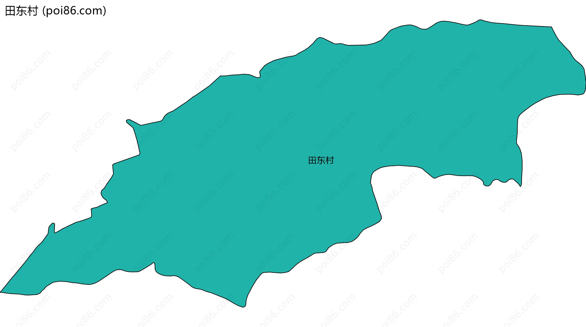 田东村边界地图