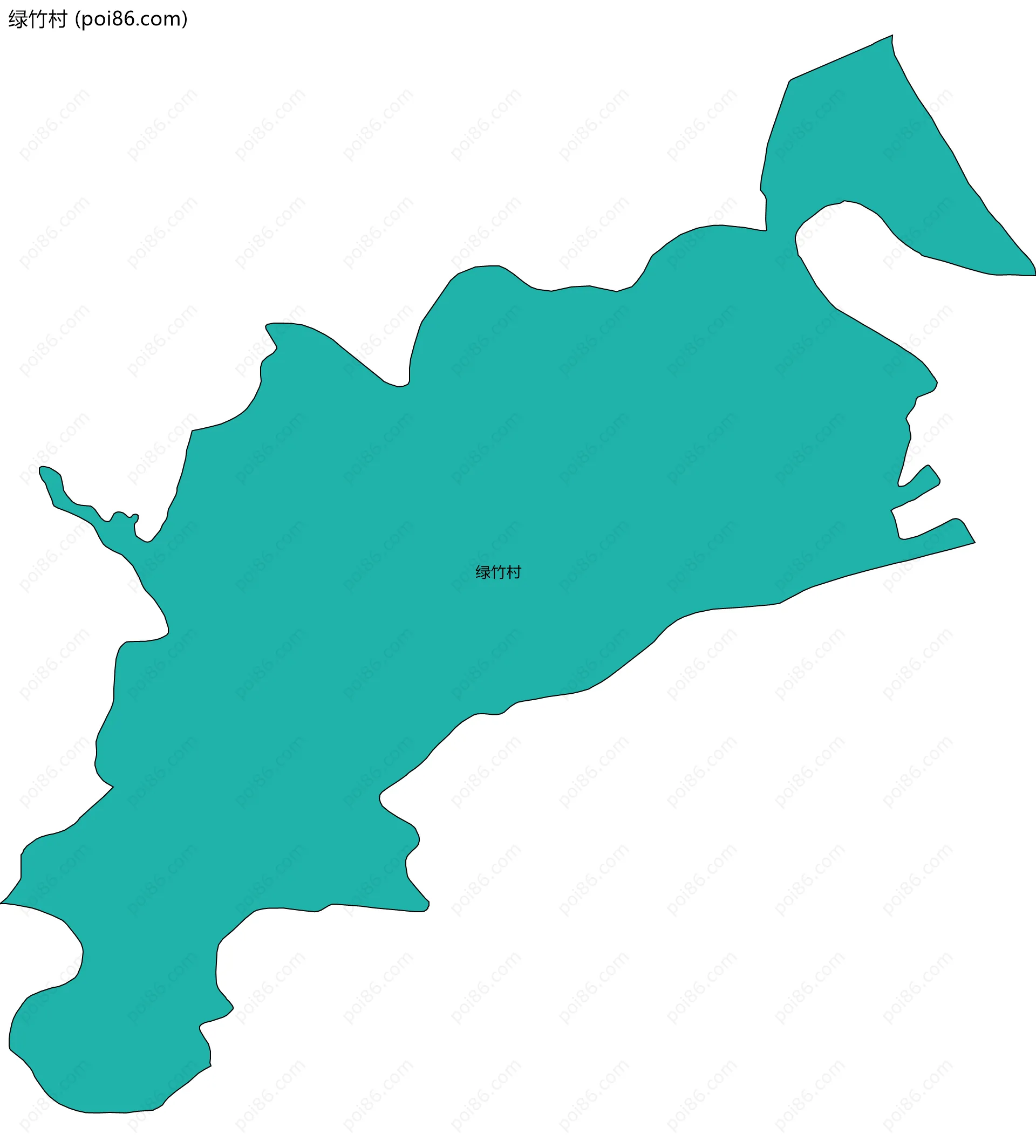 绿竹村边界地图