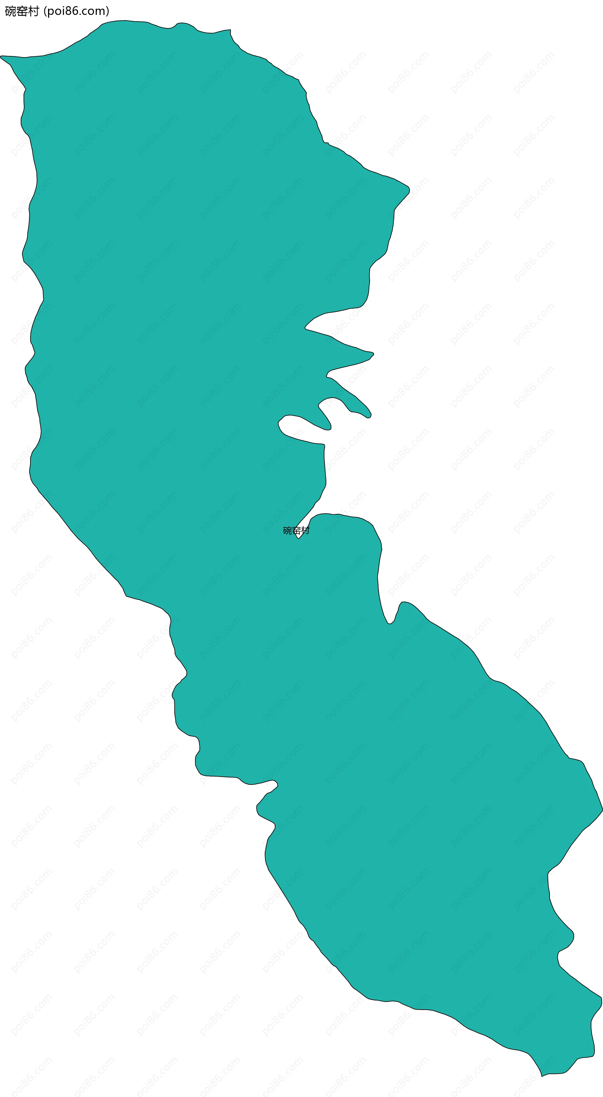 碗窑村边界地图