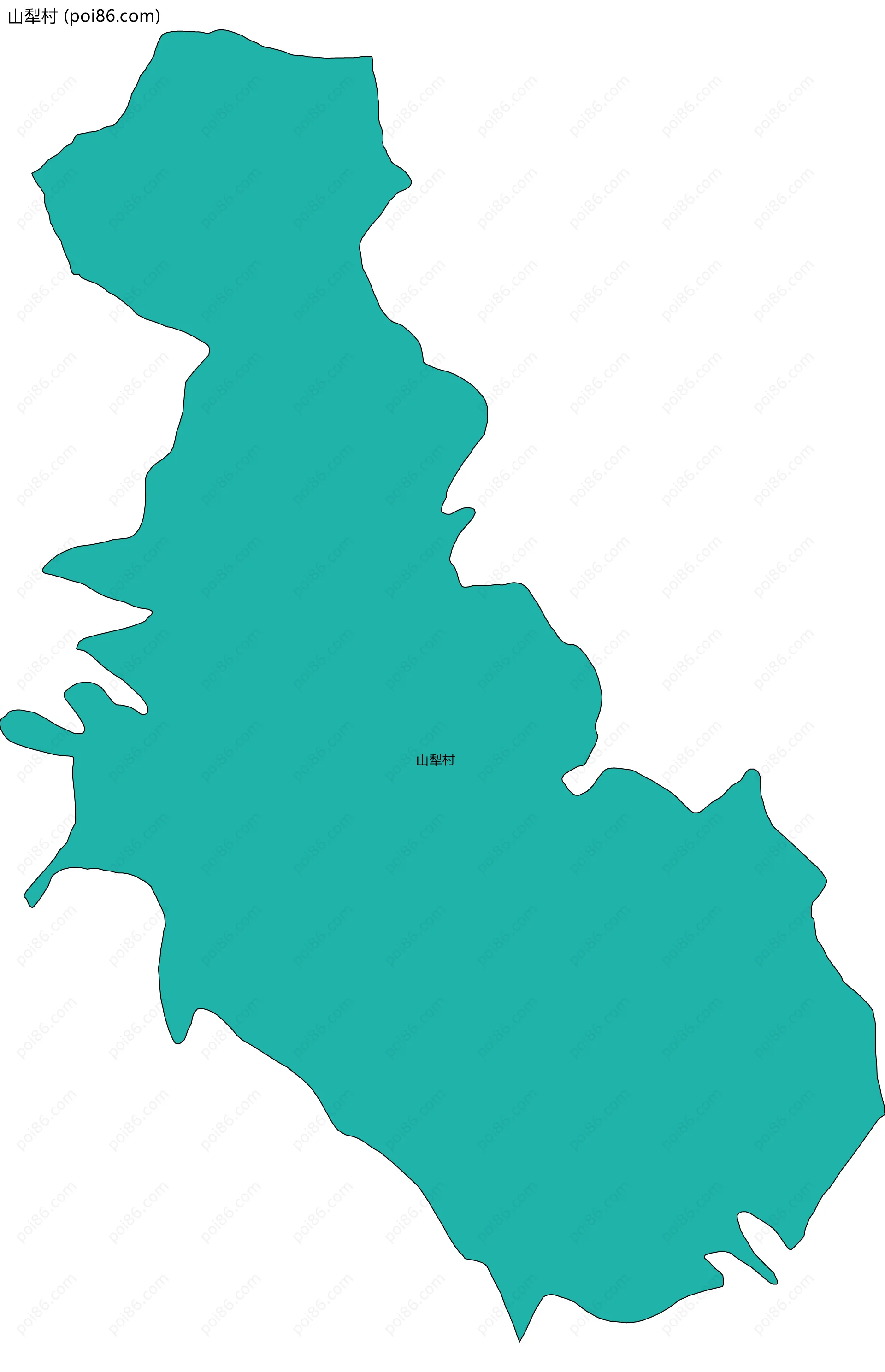 山犁村边界地图