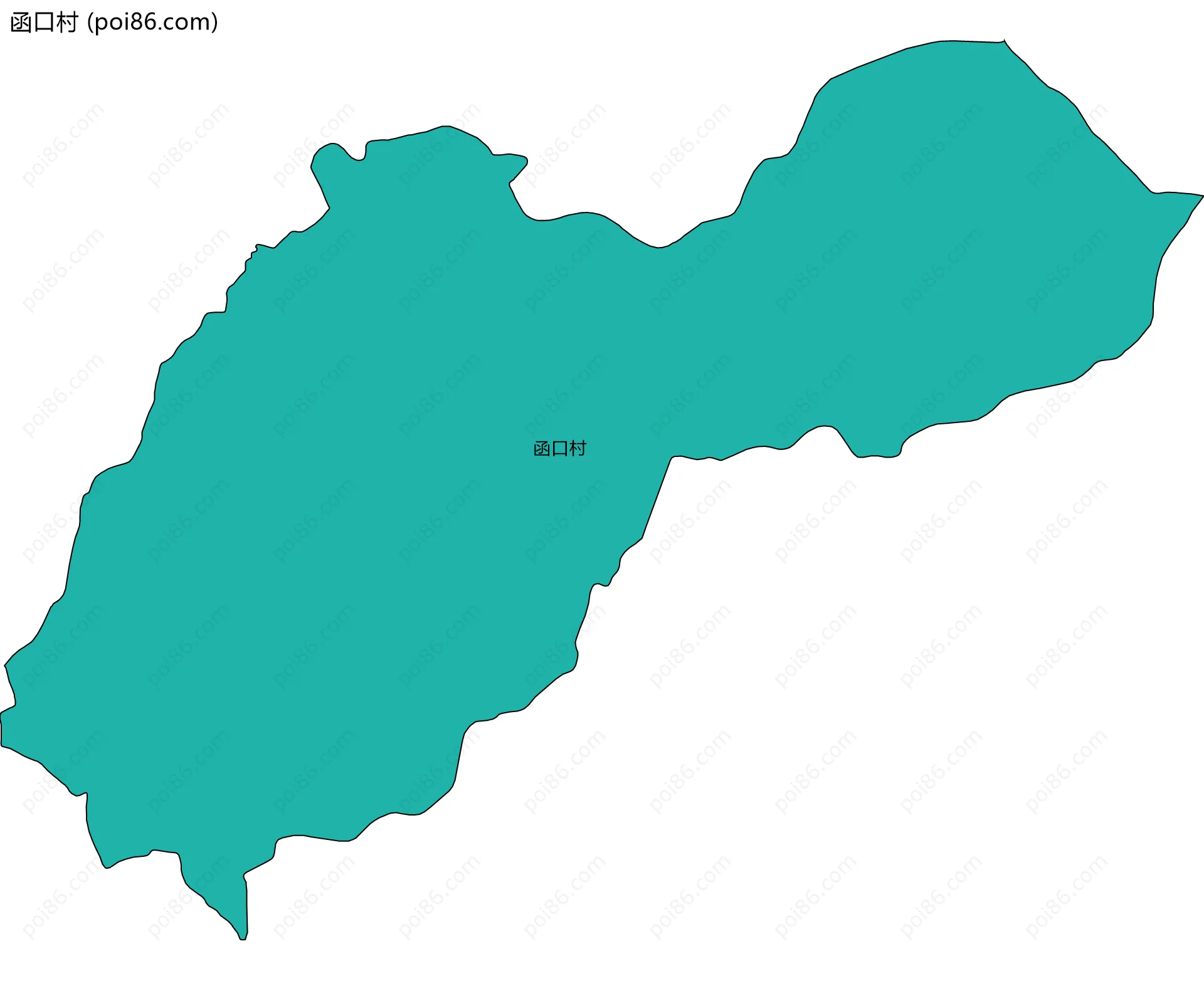 函口村边界地图
