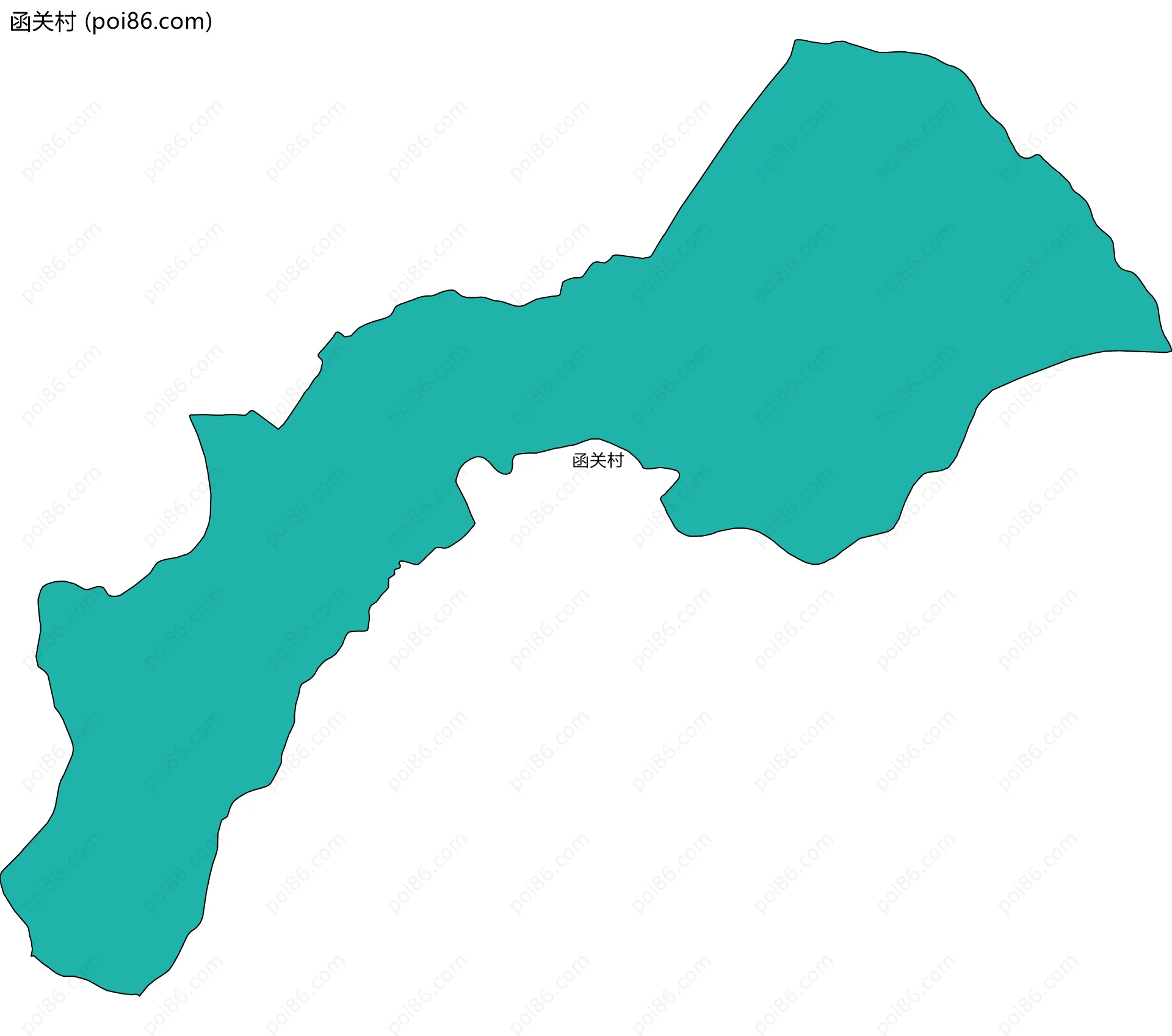 函关村边界地图