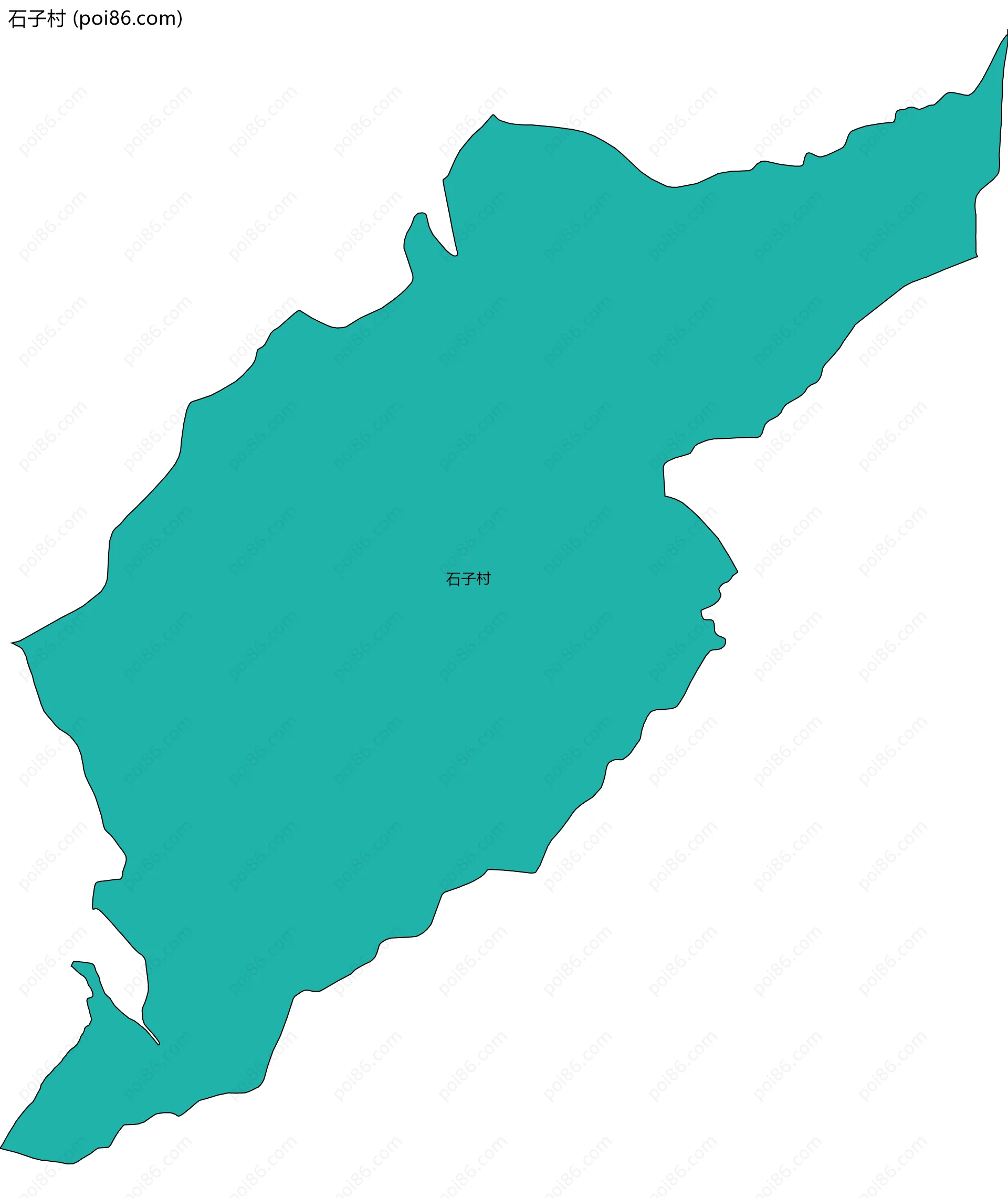 石子村边界地图