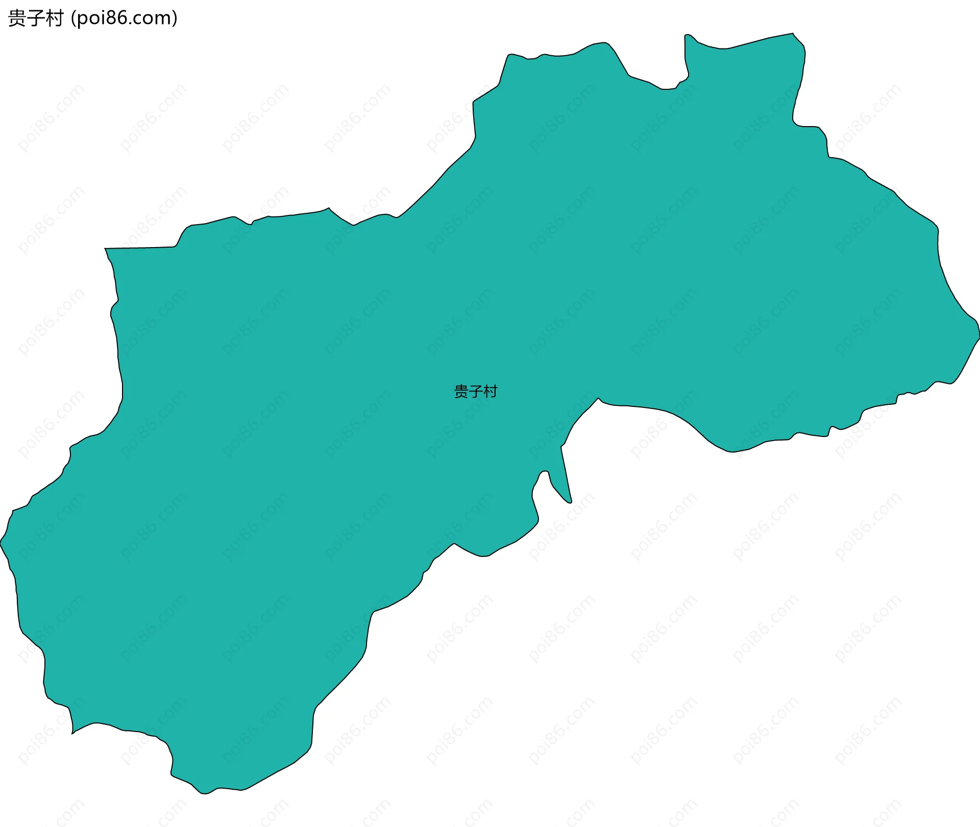 贵子村边界地图