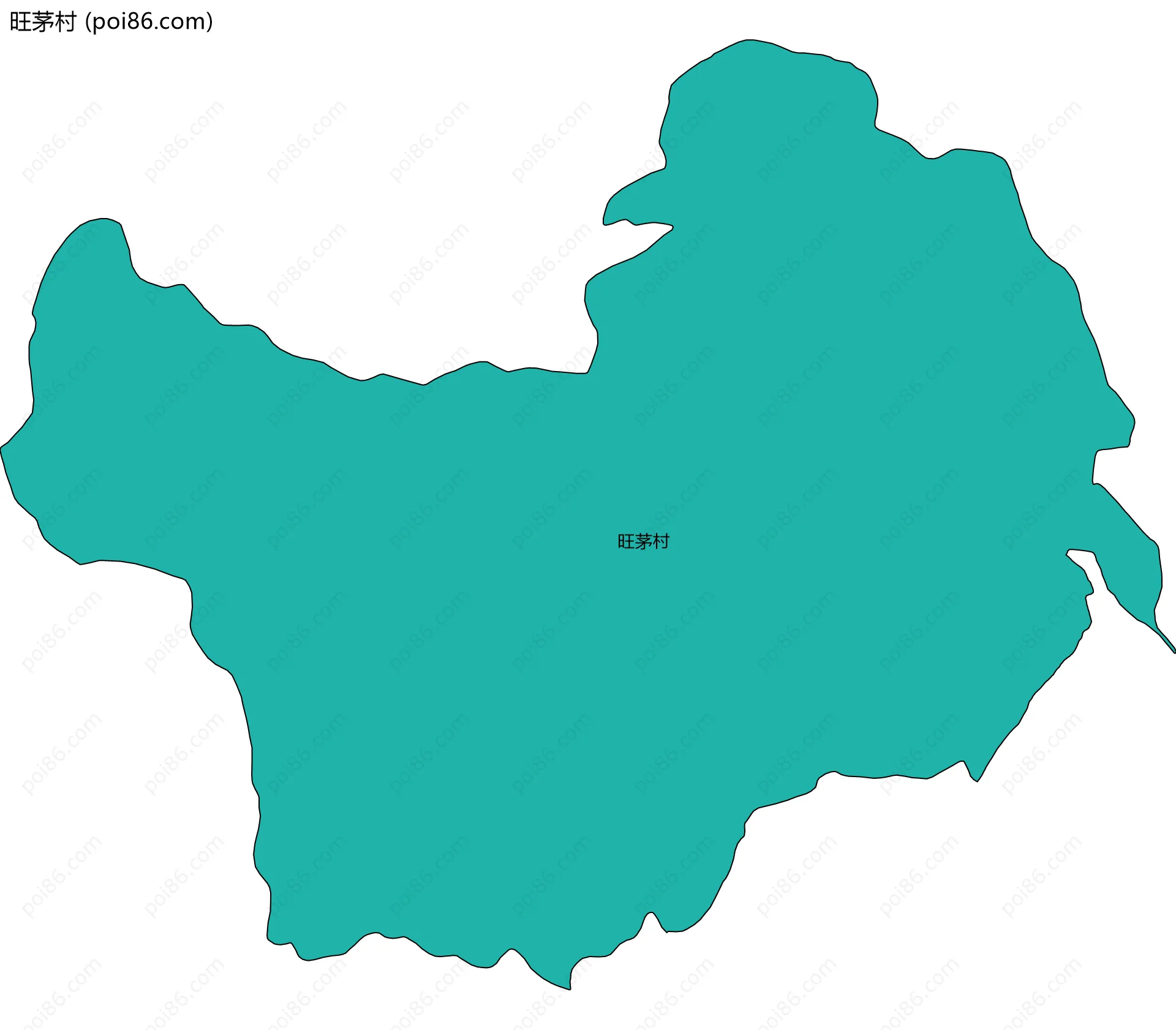 旺茅村边界地图