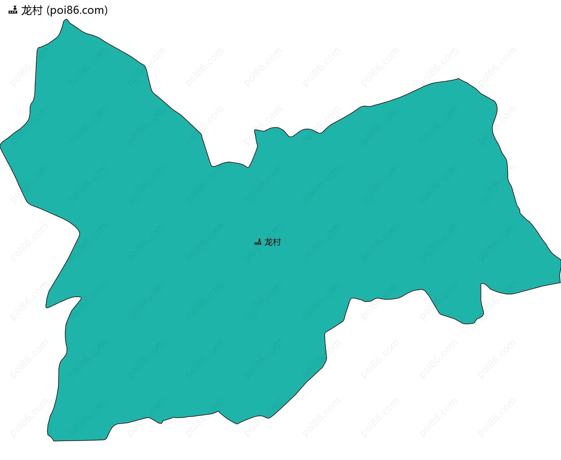 龙村边界地图