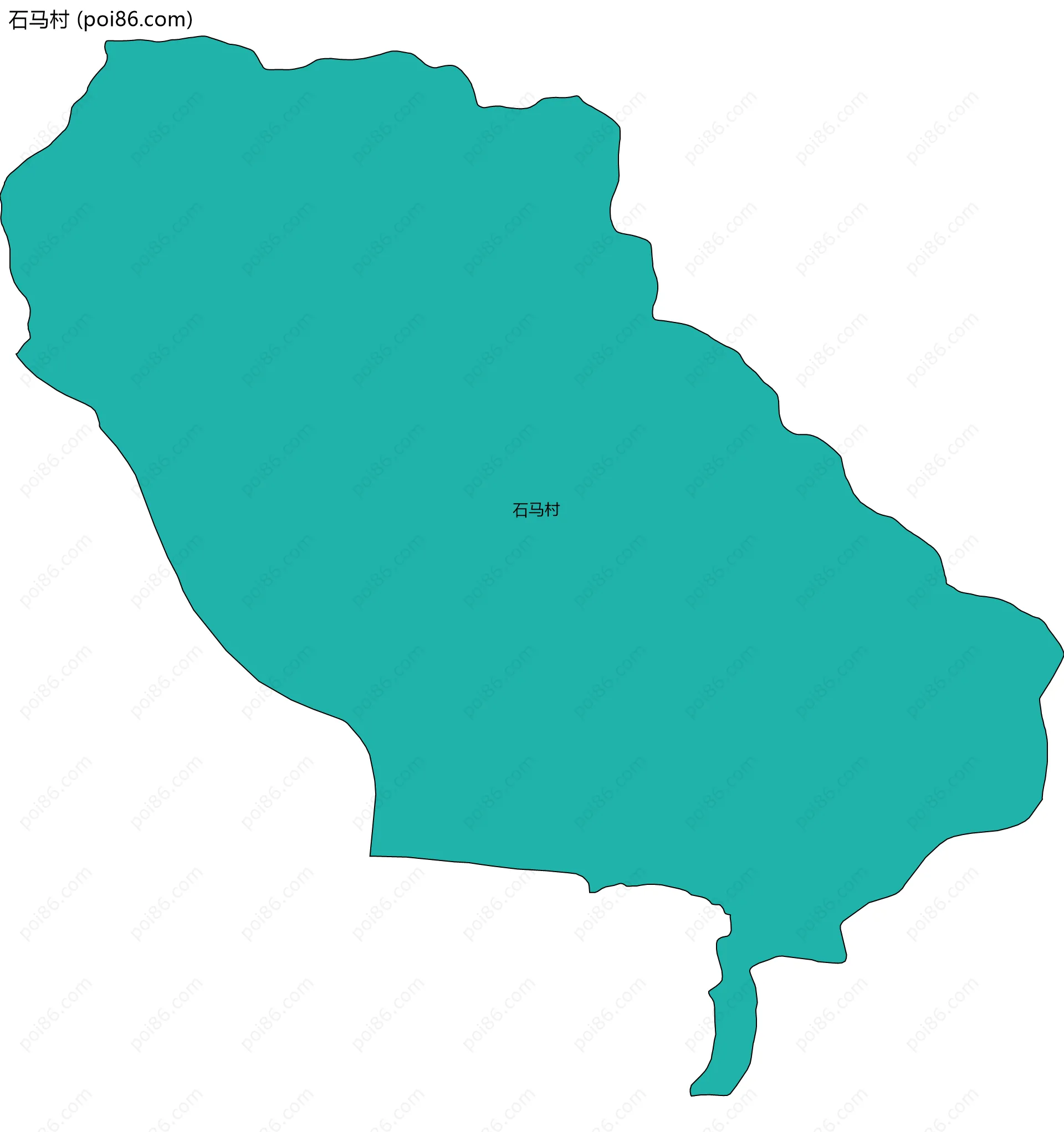 石马村边界地图