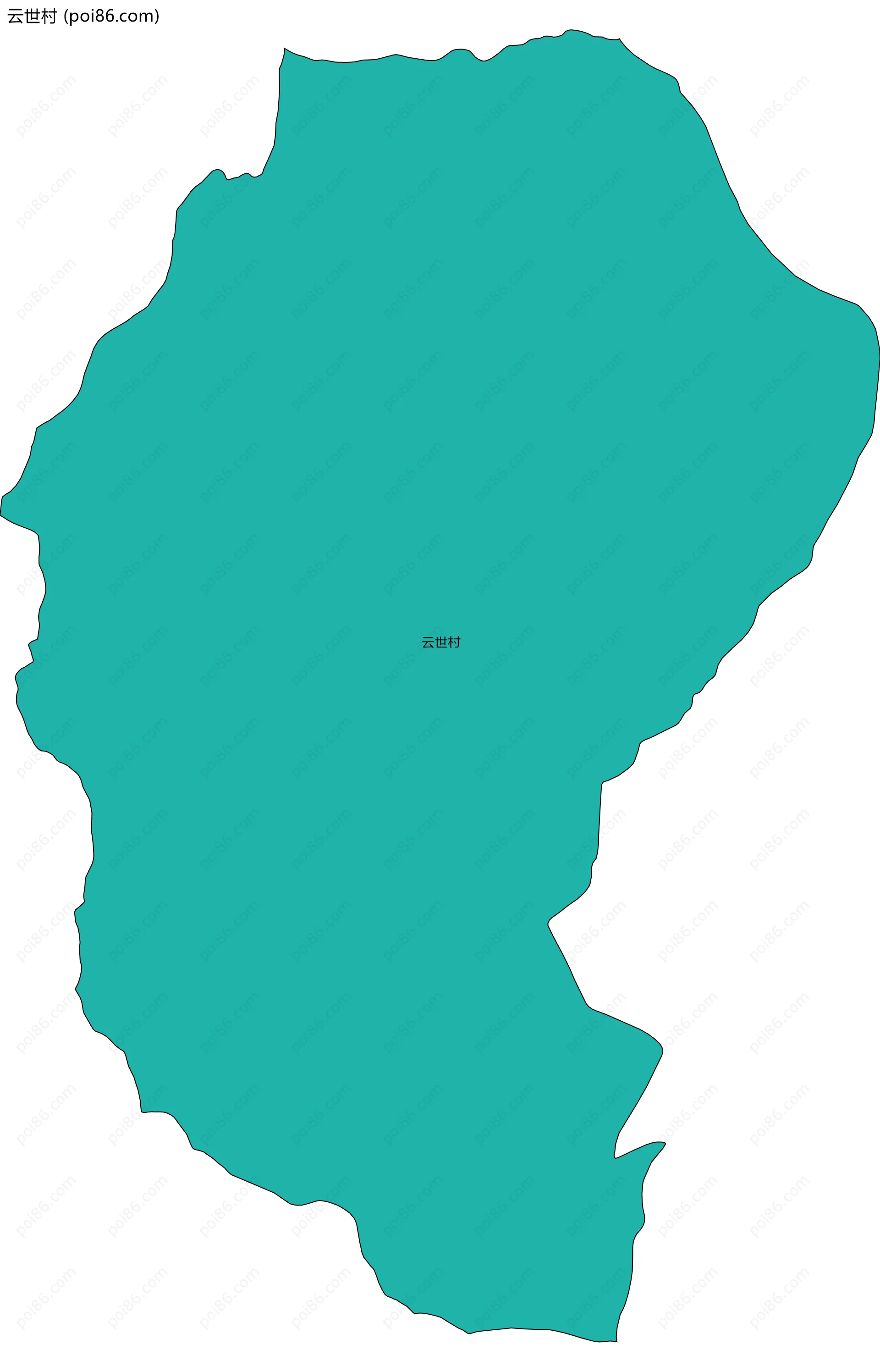 云世村边界地图