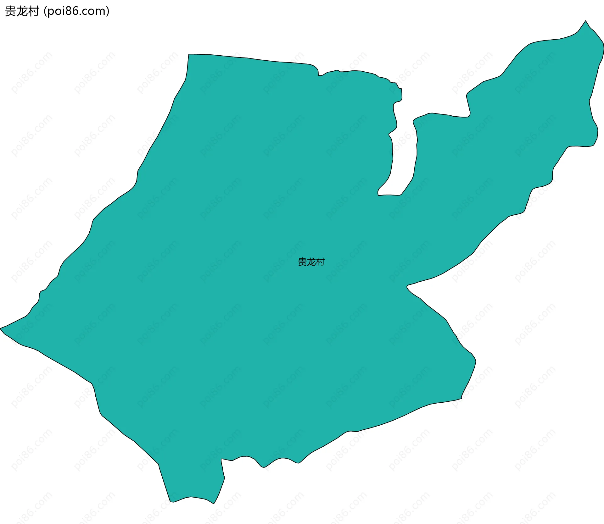 贵龙村边界地图