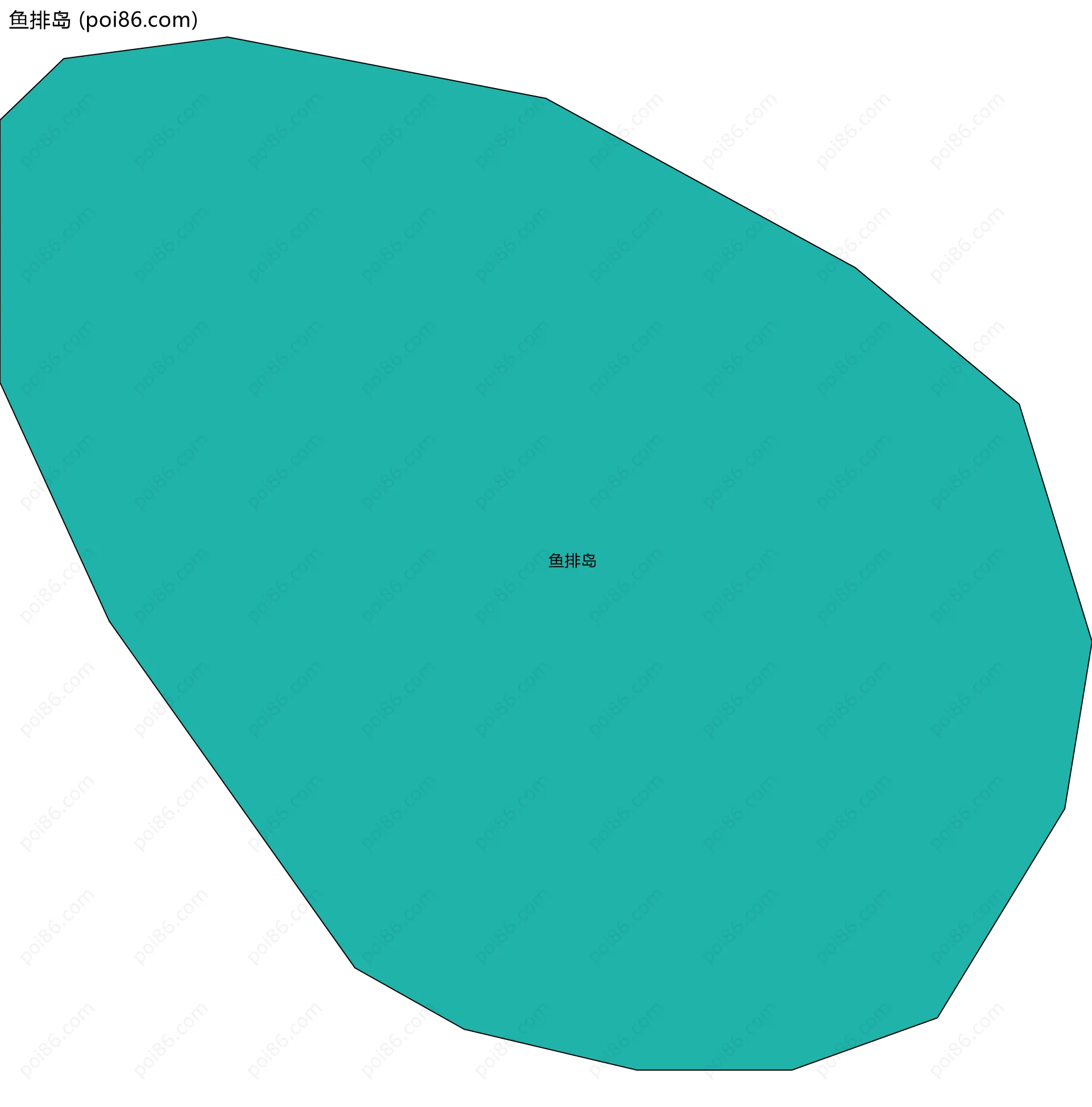 鱼排岛边界地图