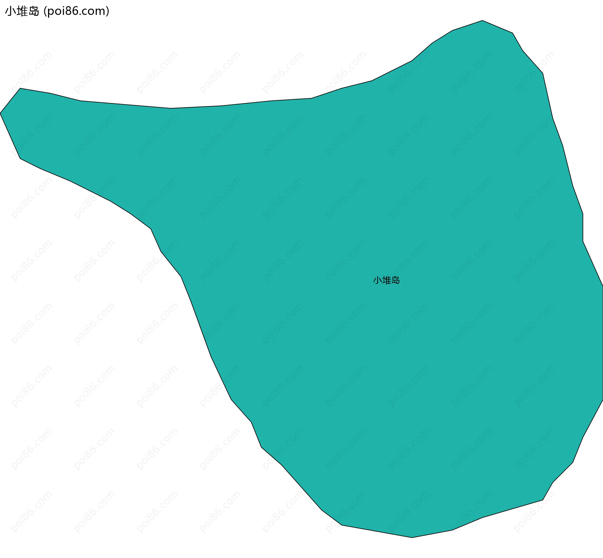 小堆岛边界地图