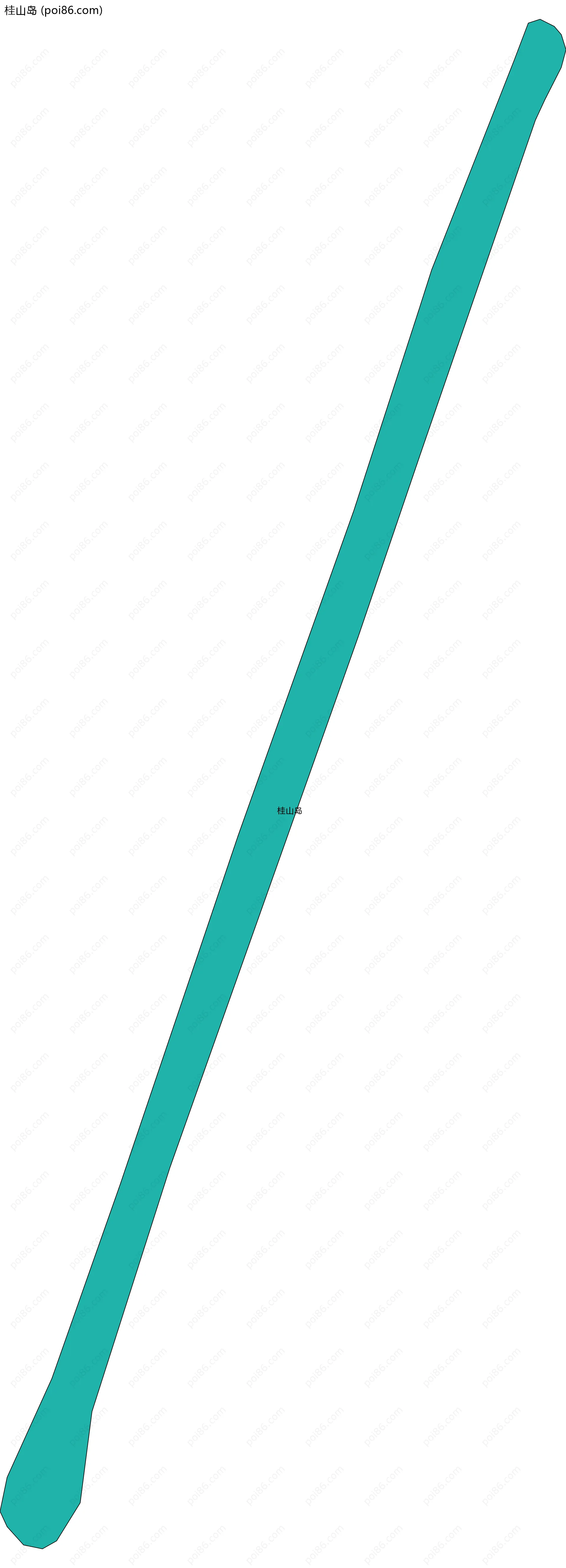 桂山岛边界地图