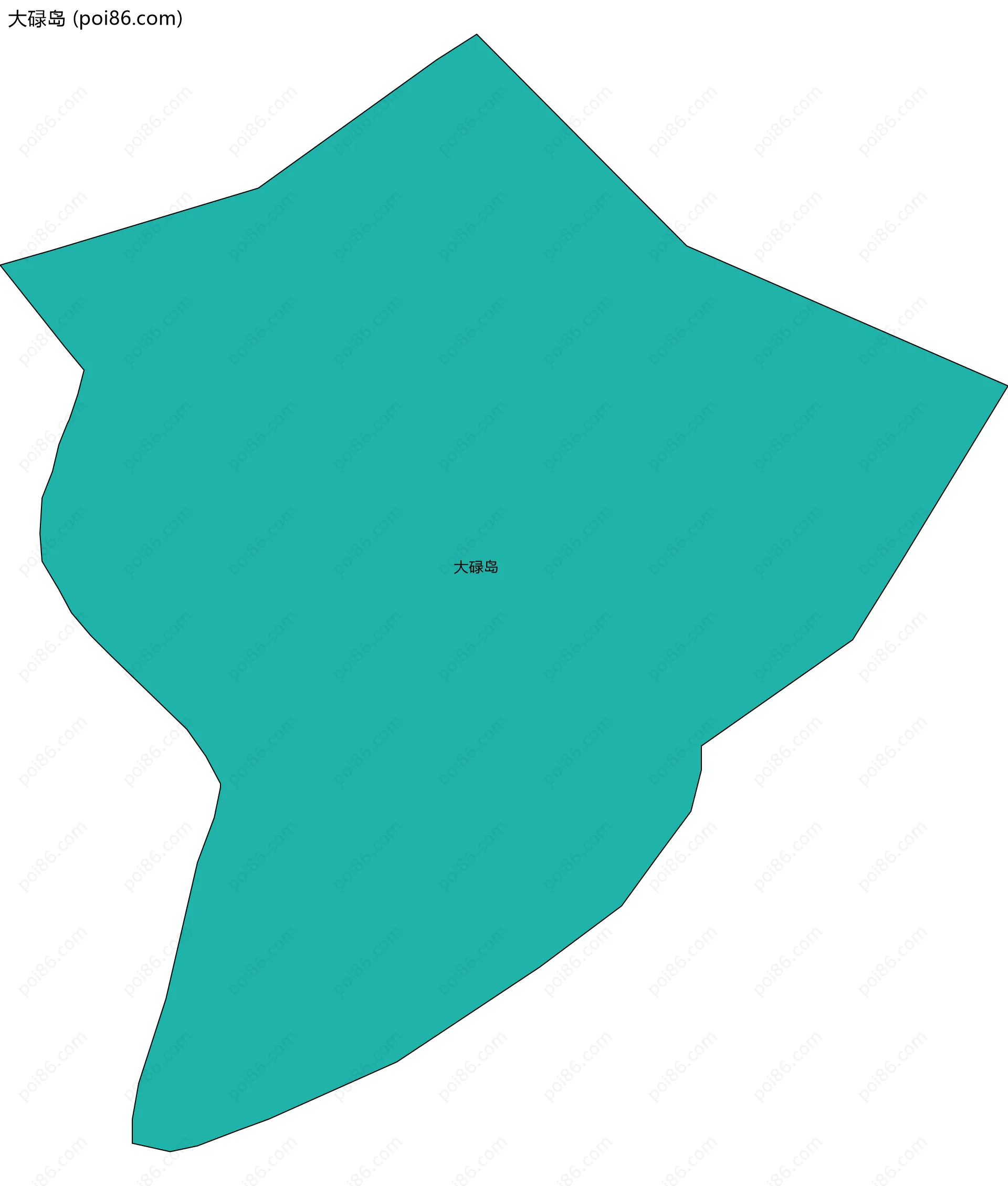 大碌岛边界地图