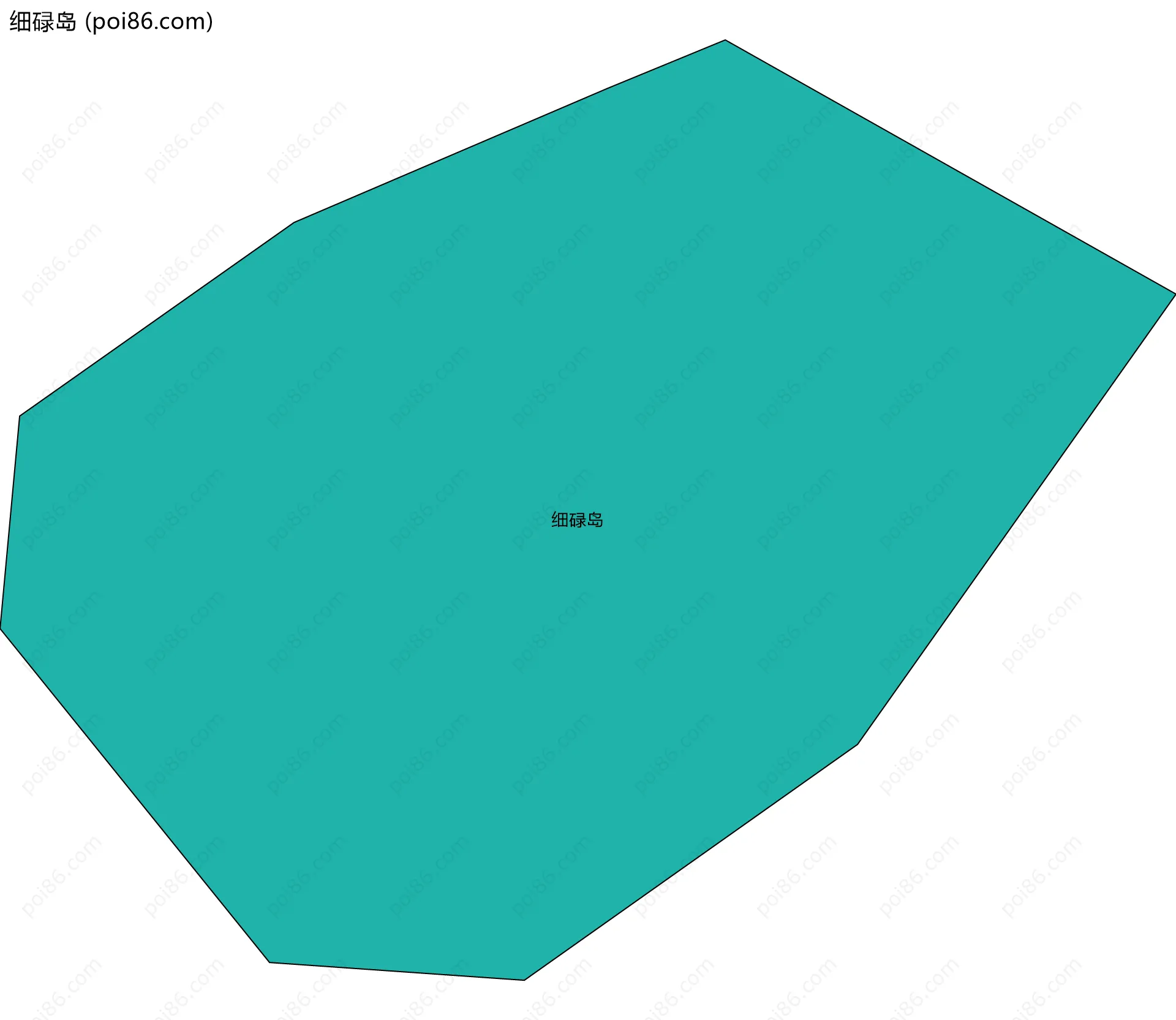 细碌岛边界地图