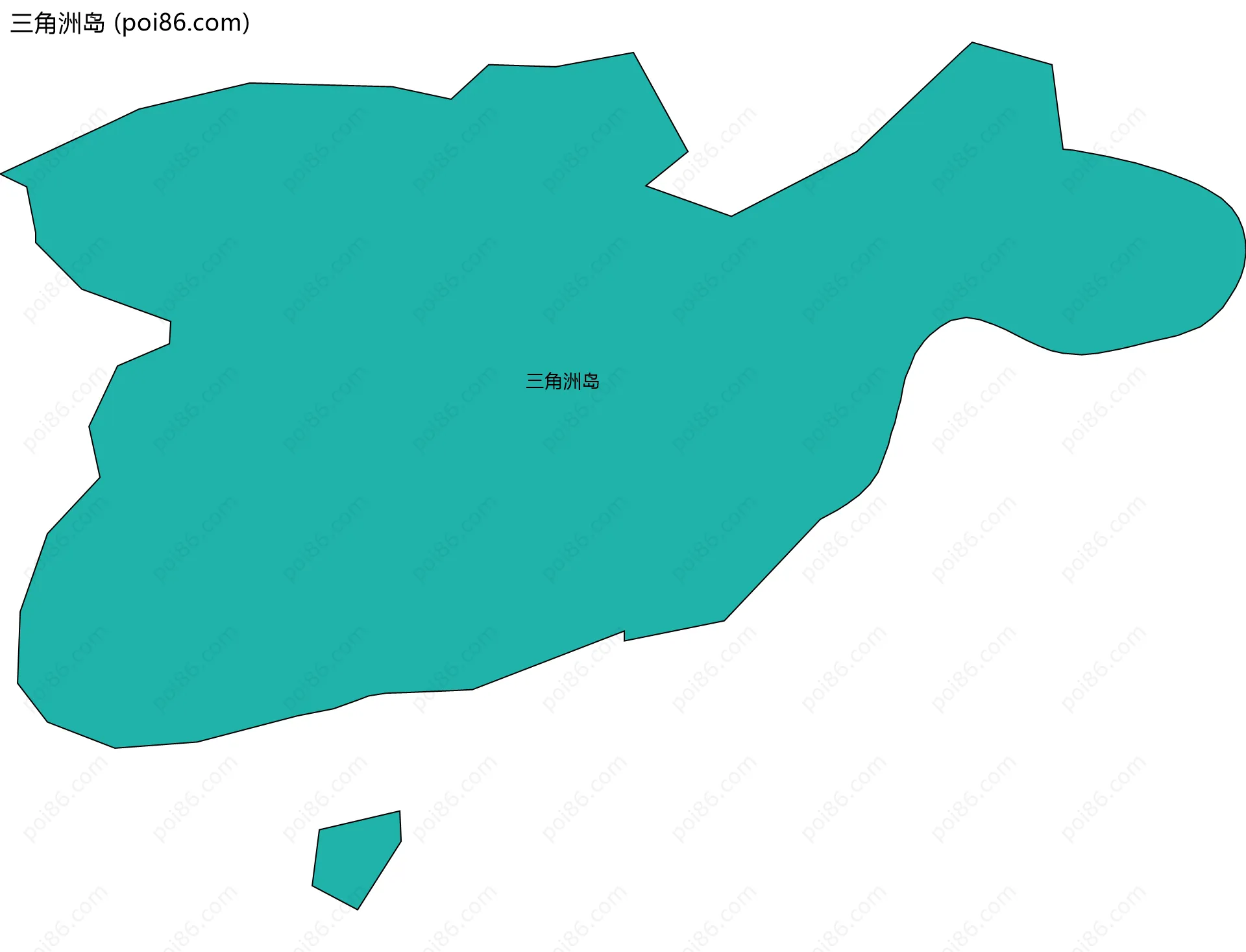 三角洲岛边界地图