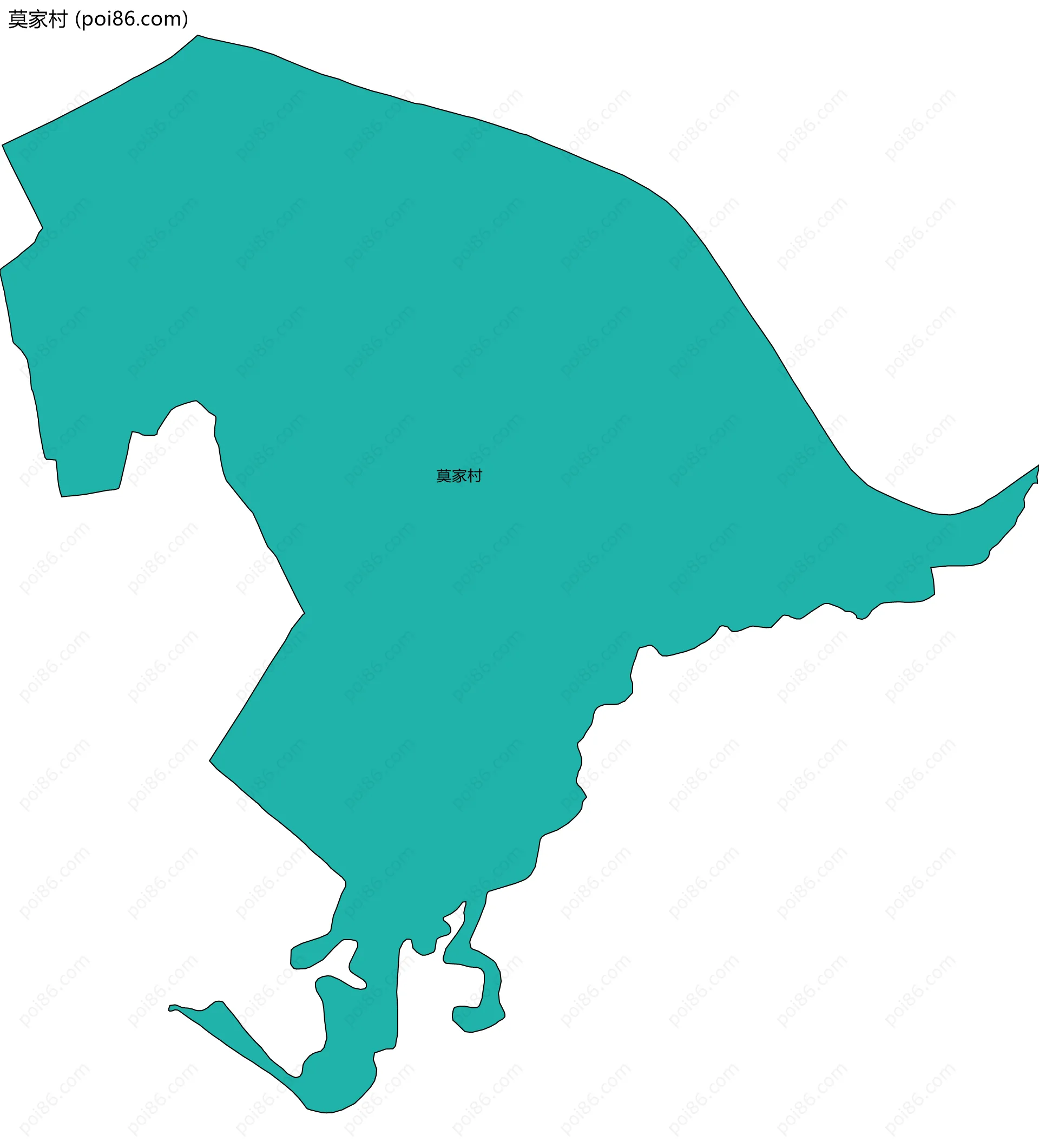 莫家村边界地图