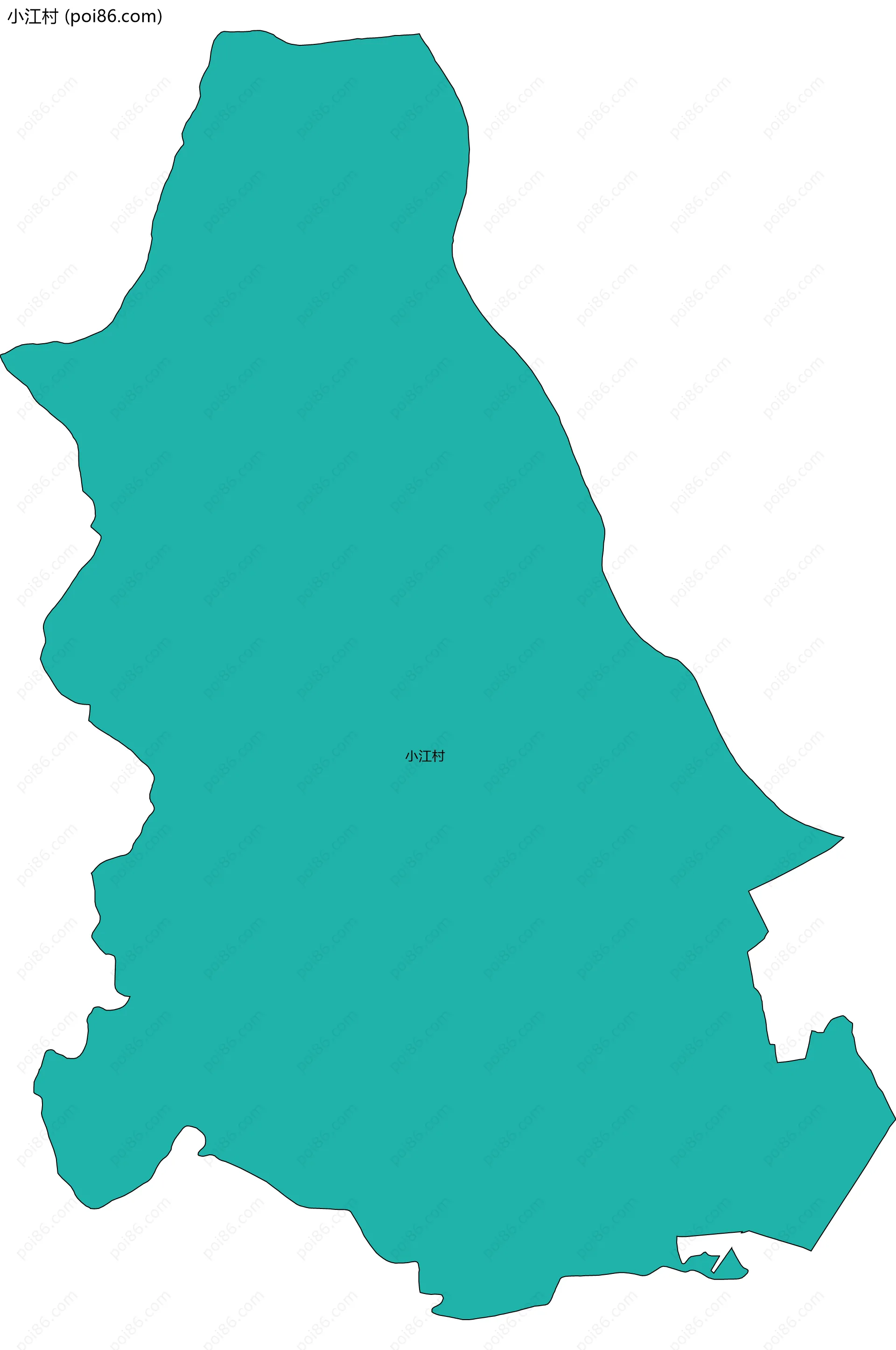 小江村边界地图