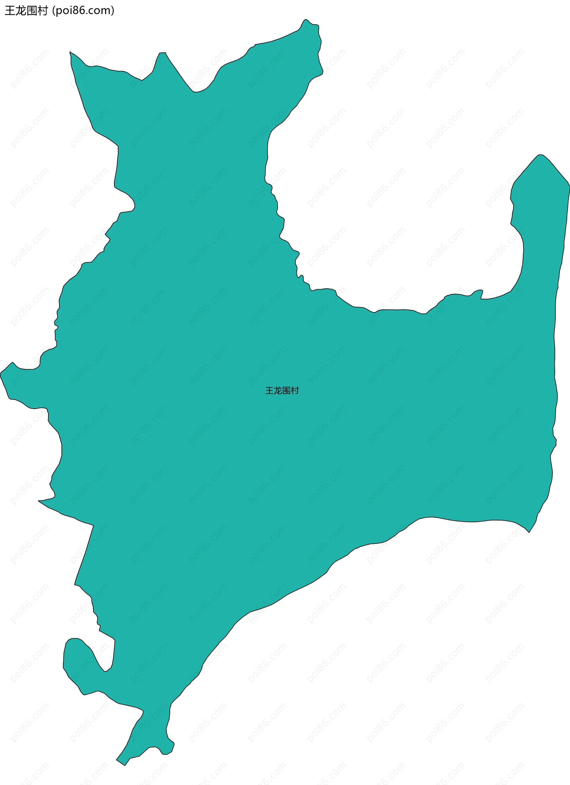 王龙围村边界地图