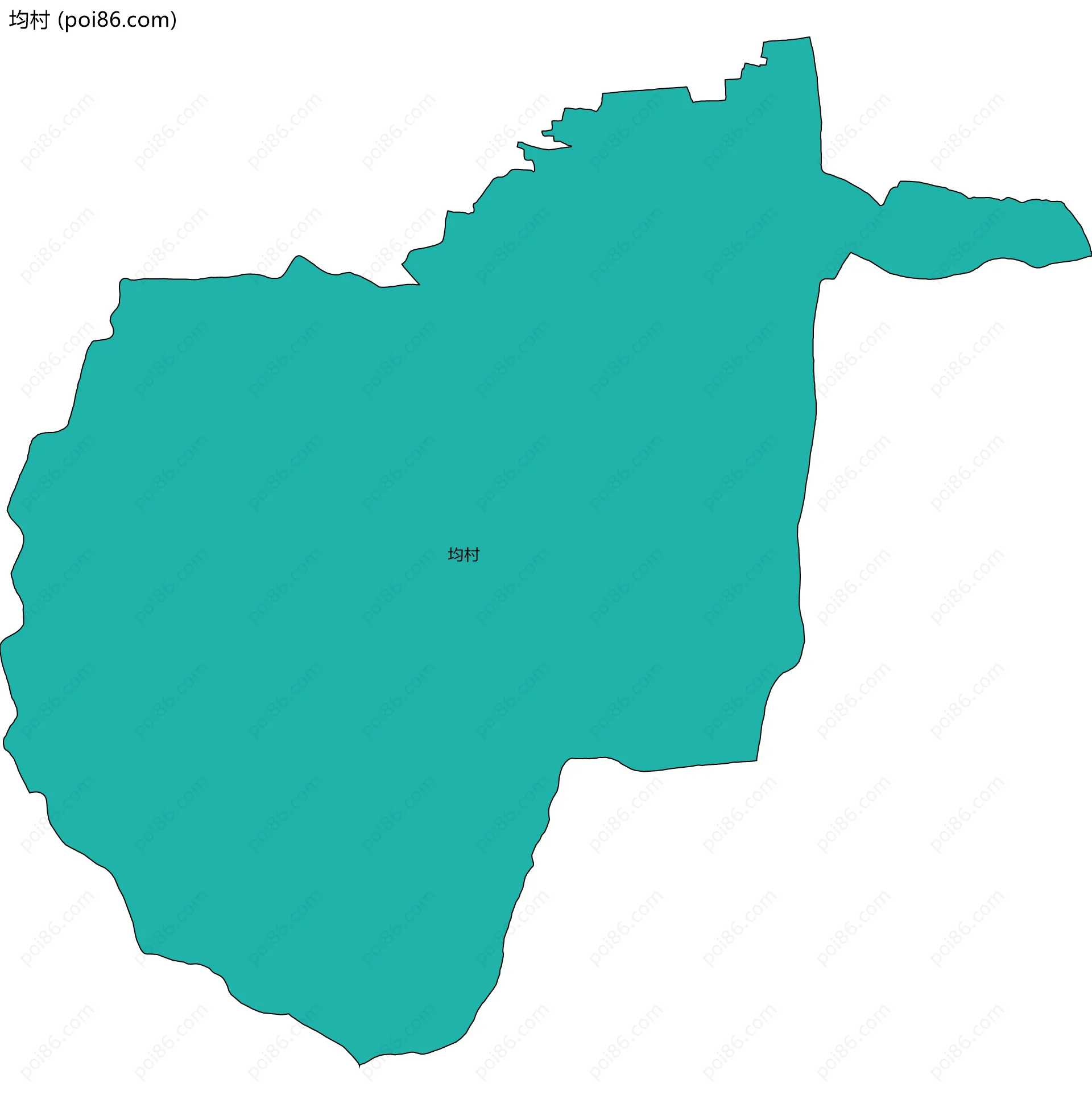 均村边界地图