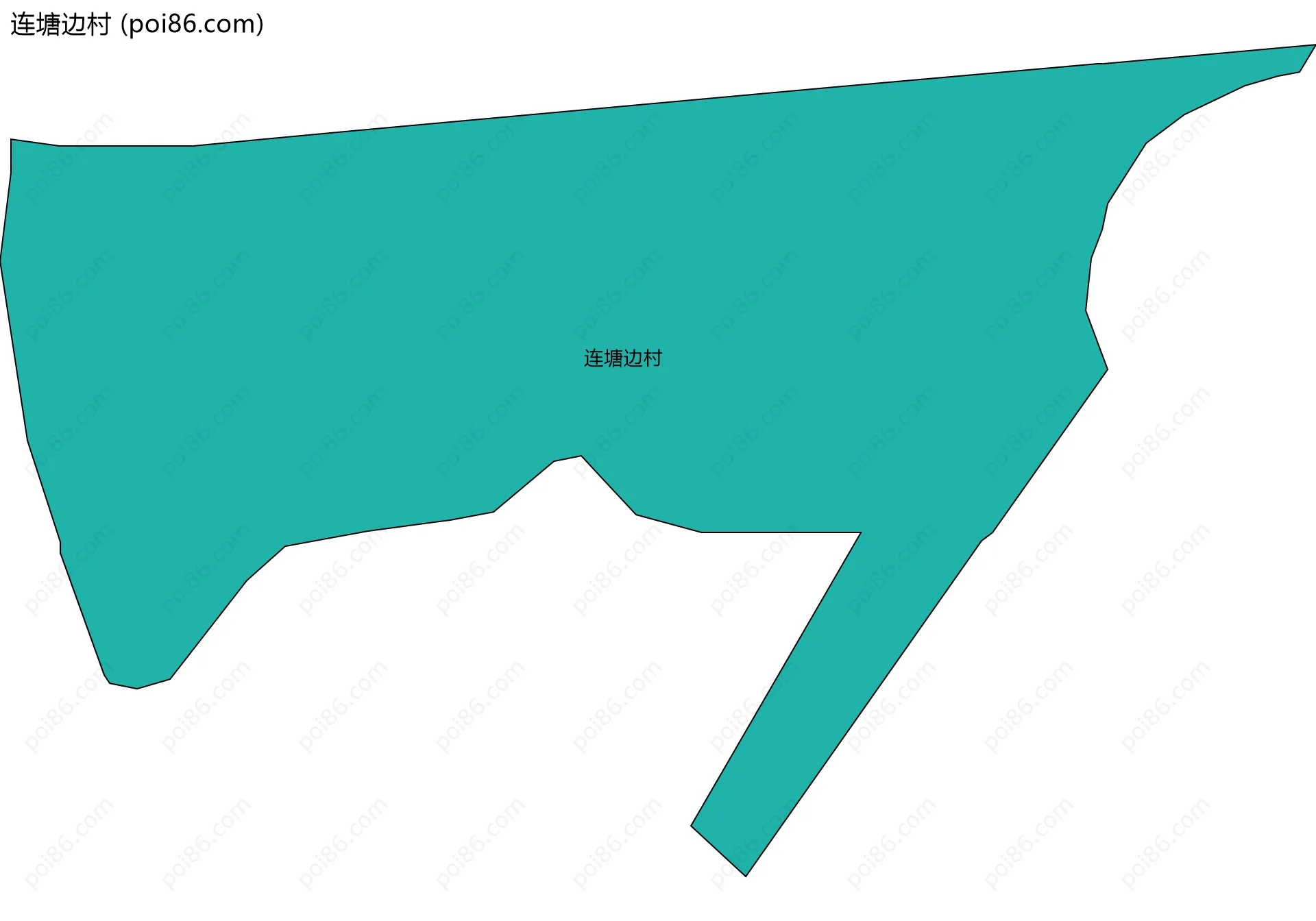 连塘边村边界地图