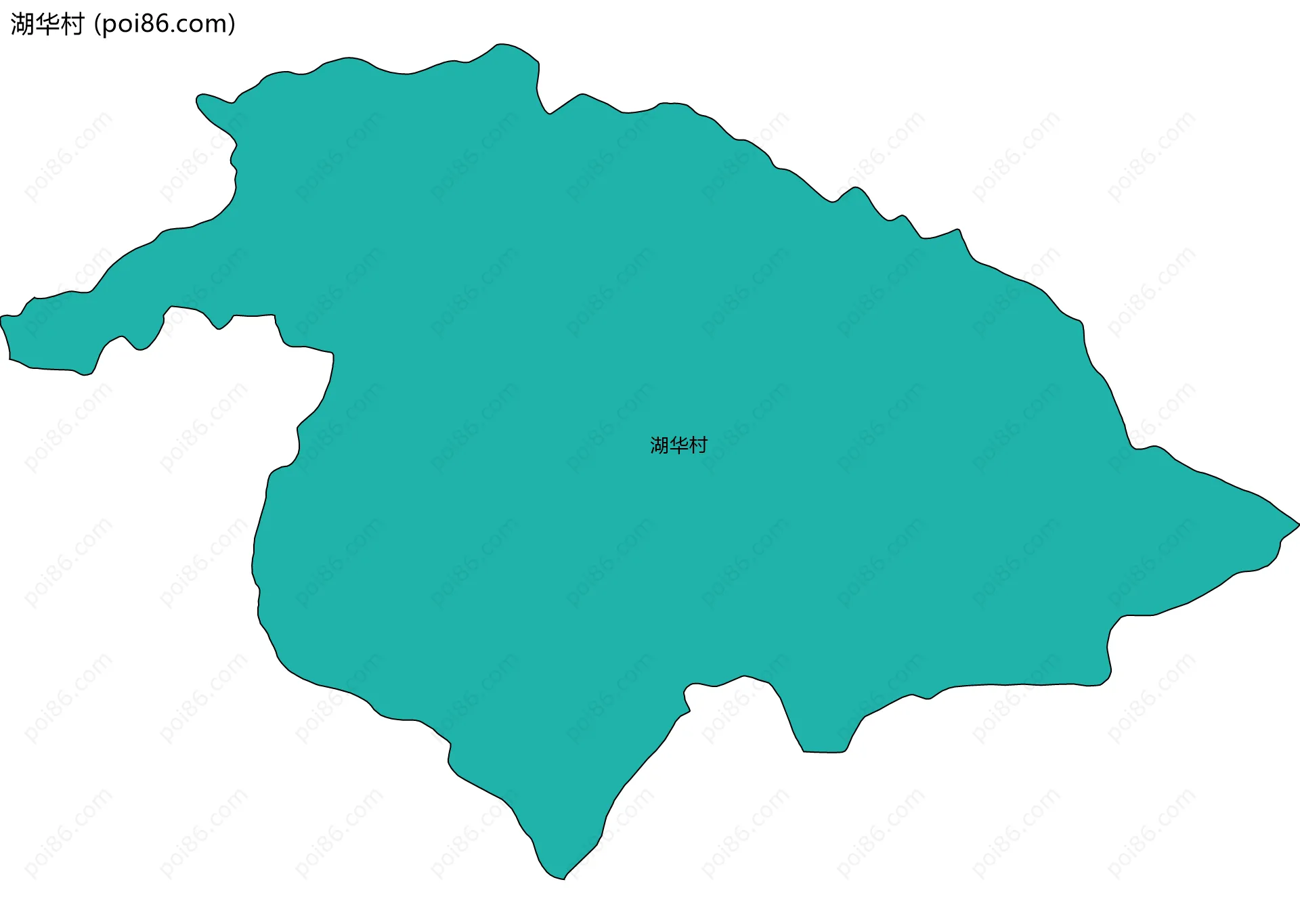 湖华村边界地图