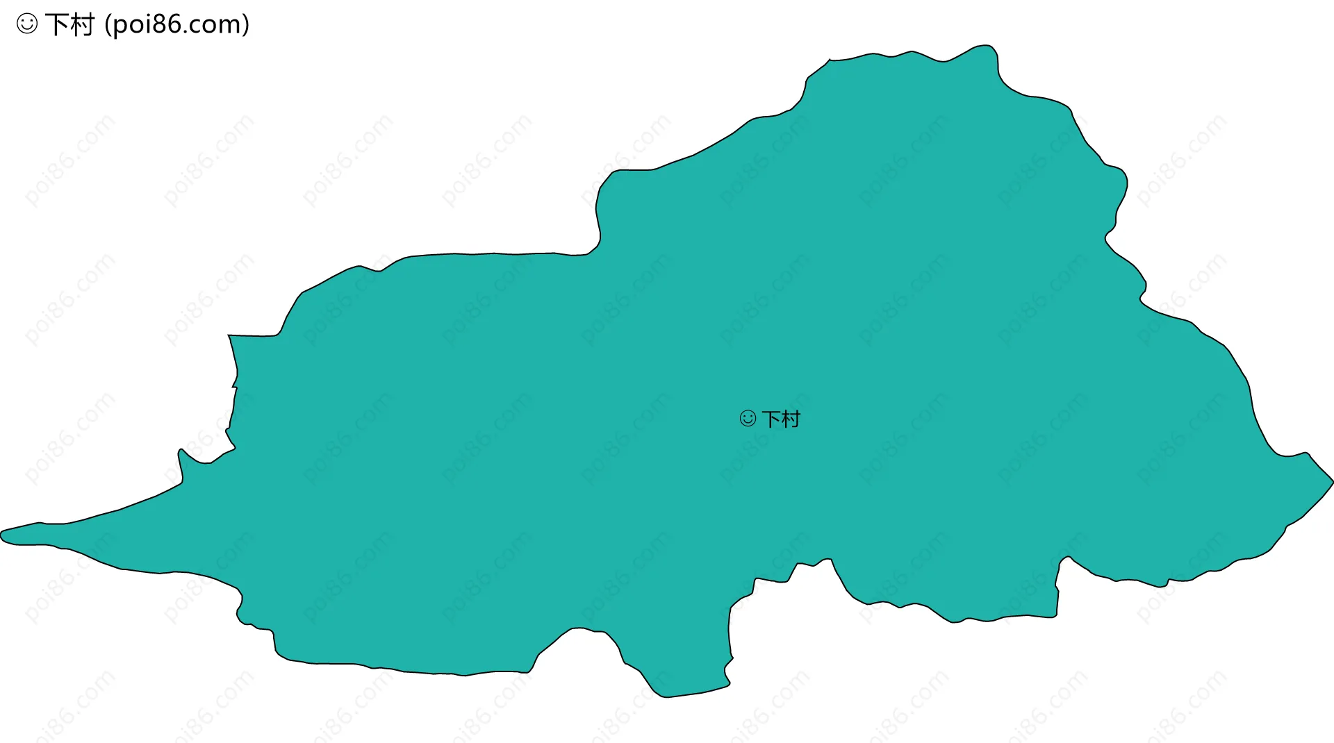 下村边界地图