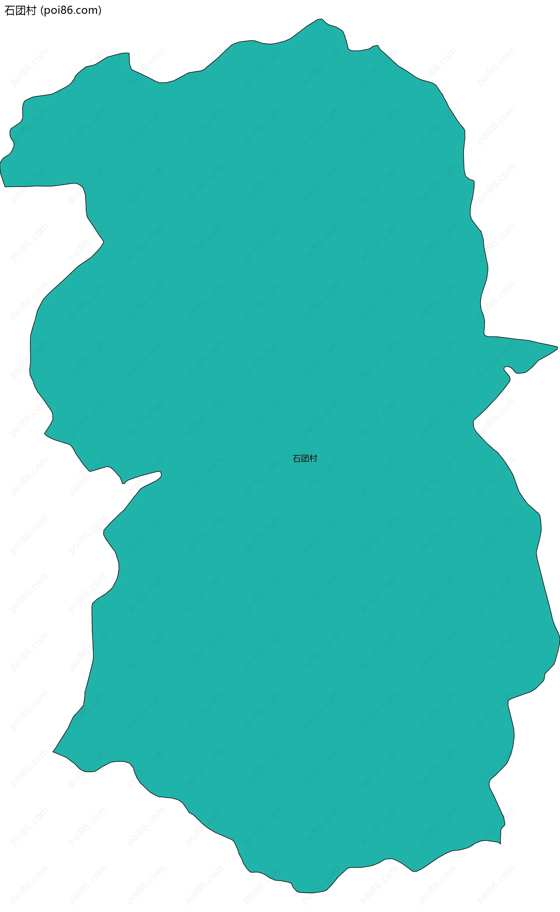 石团村边界地图