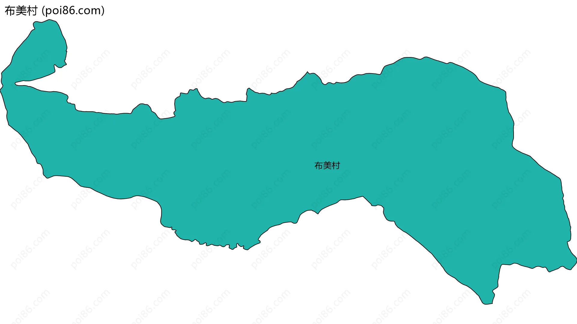 布美村边界地图