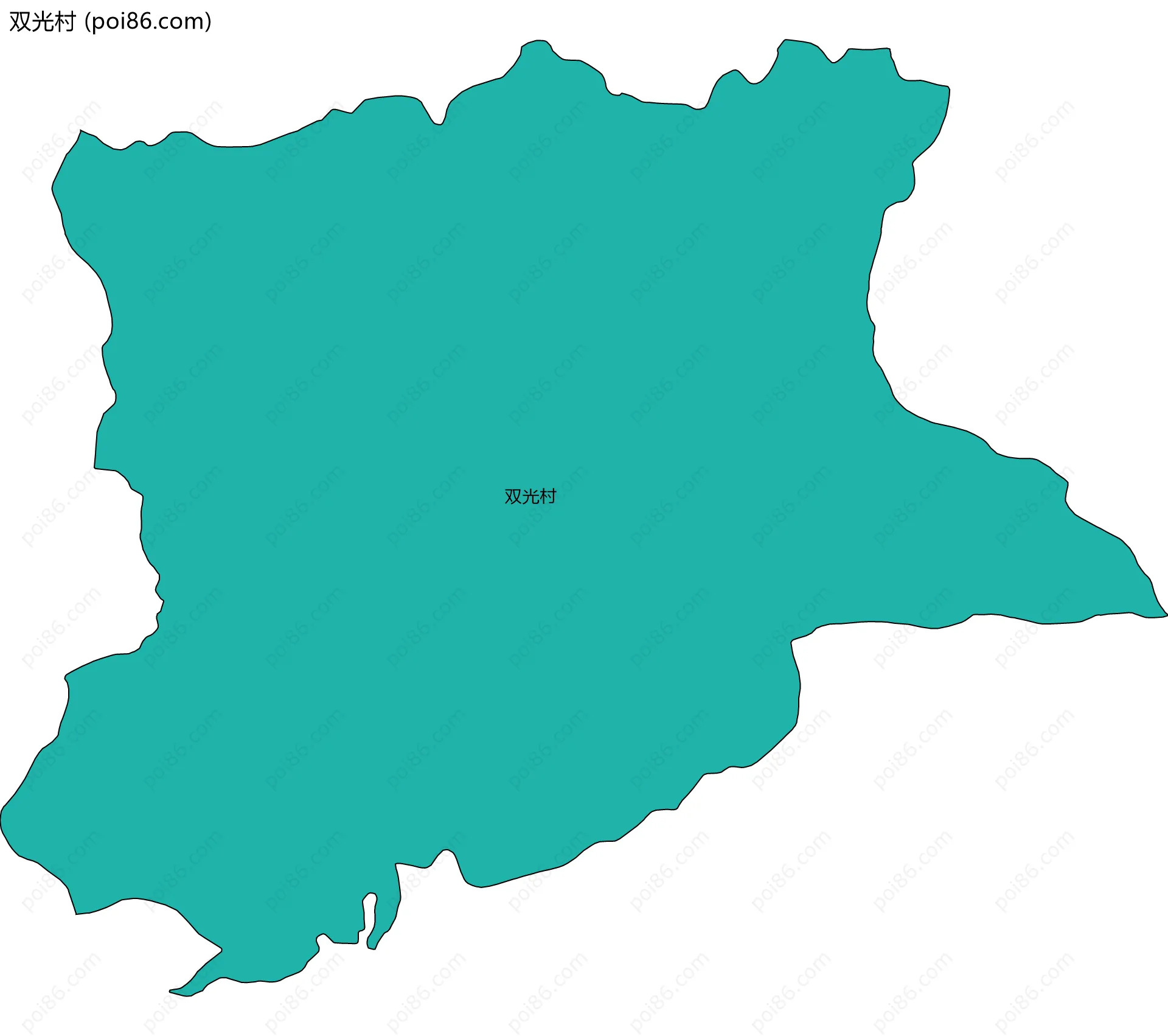 双光村边界地图