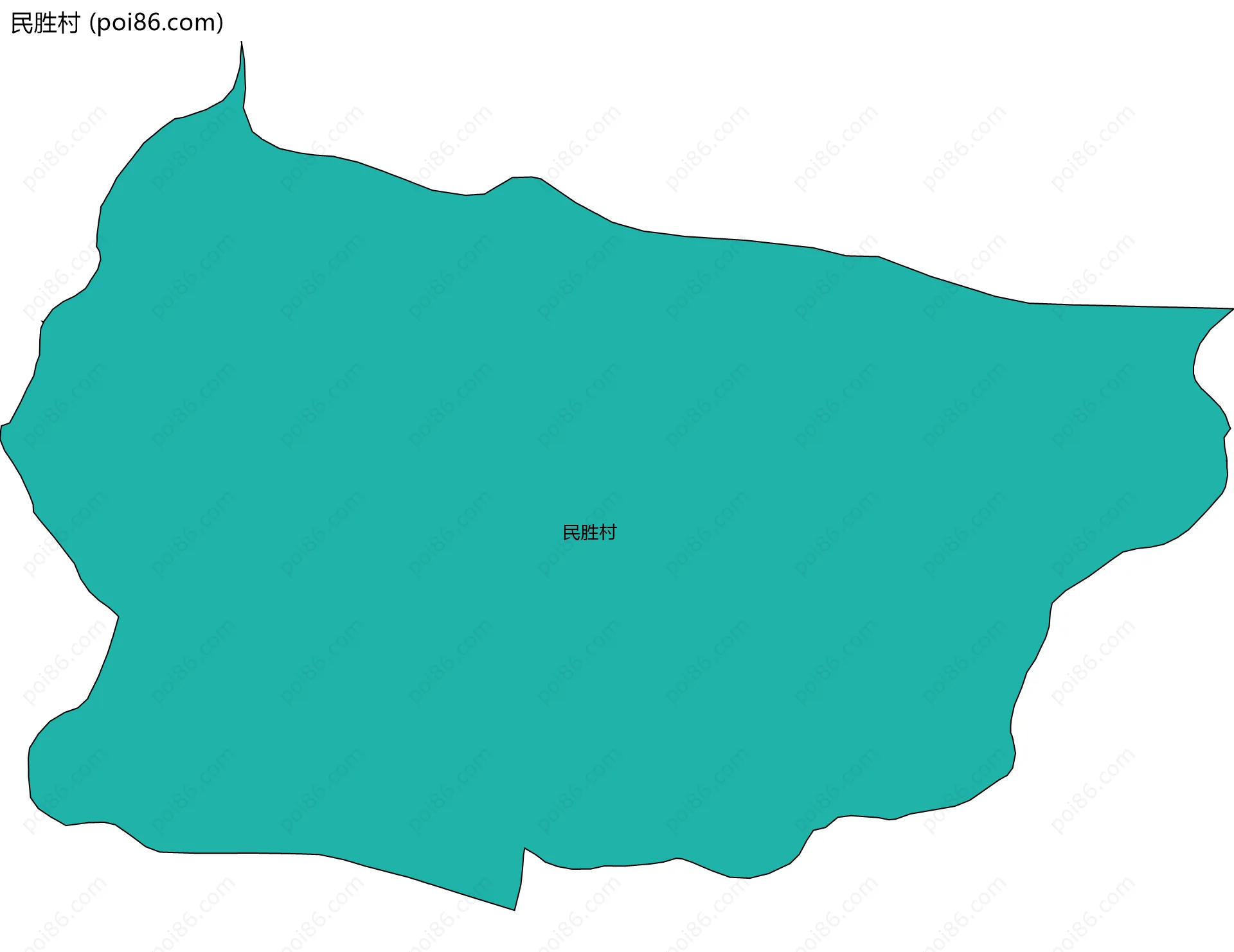 民胜村边界地图