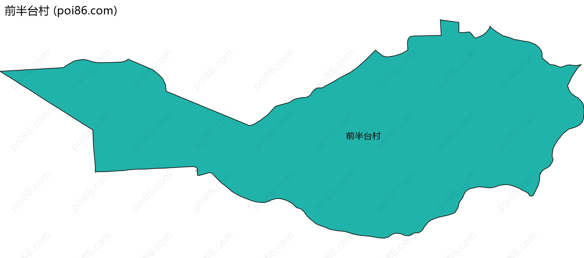 前半台村边界地图