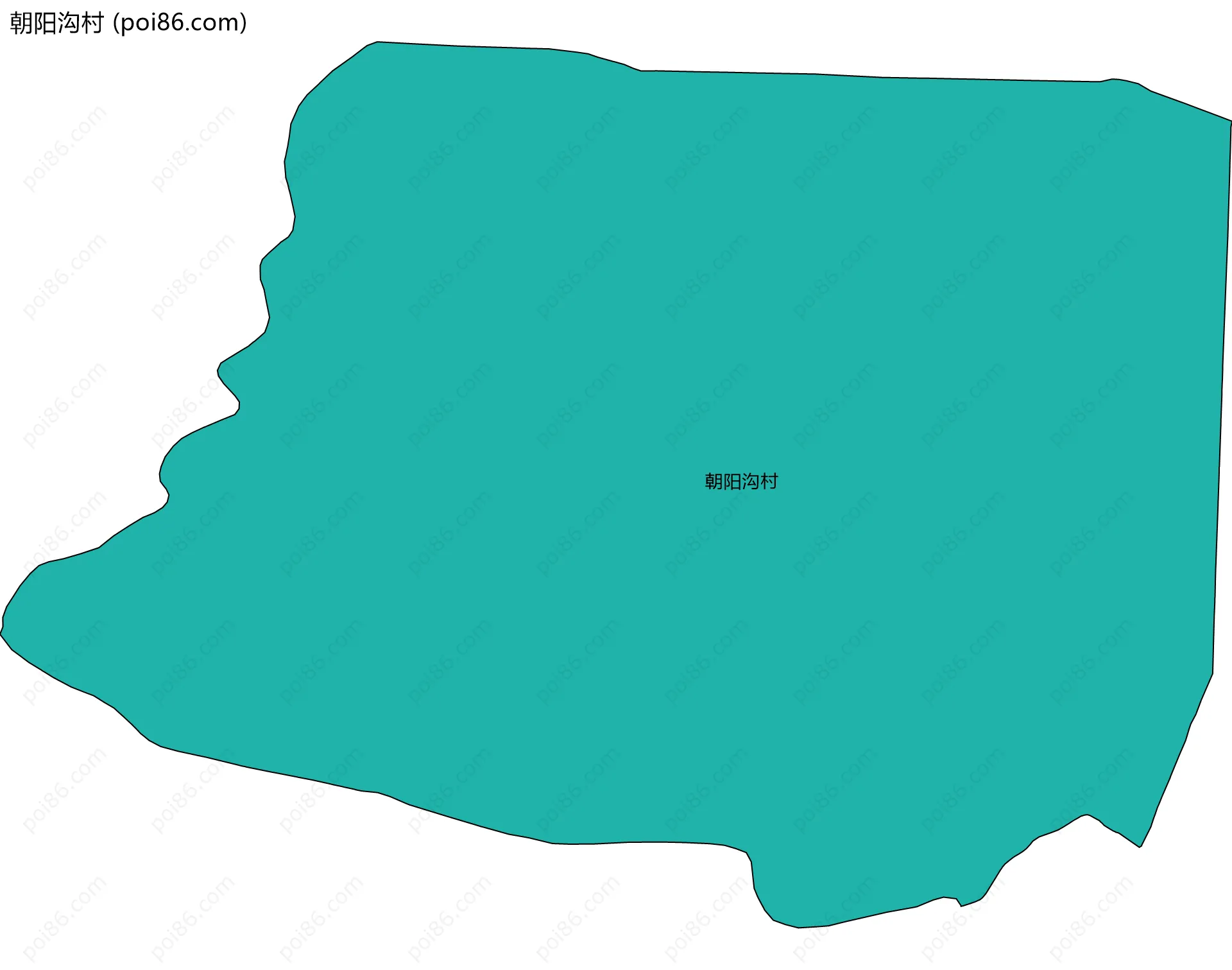 朝阳沟村边界地图