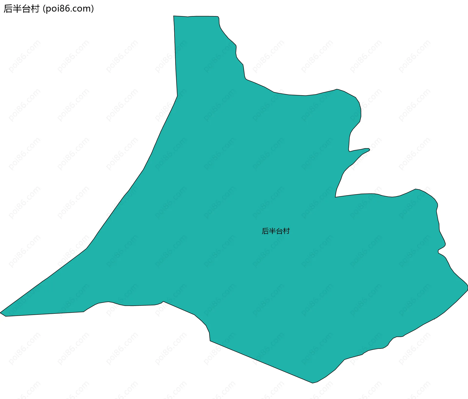 后半台村边界地图
