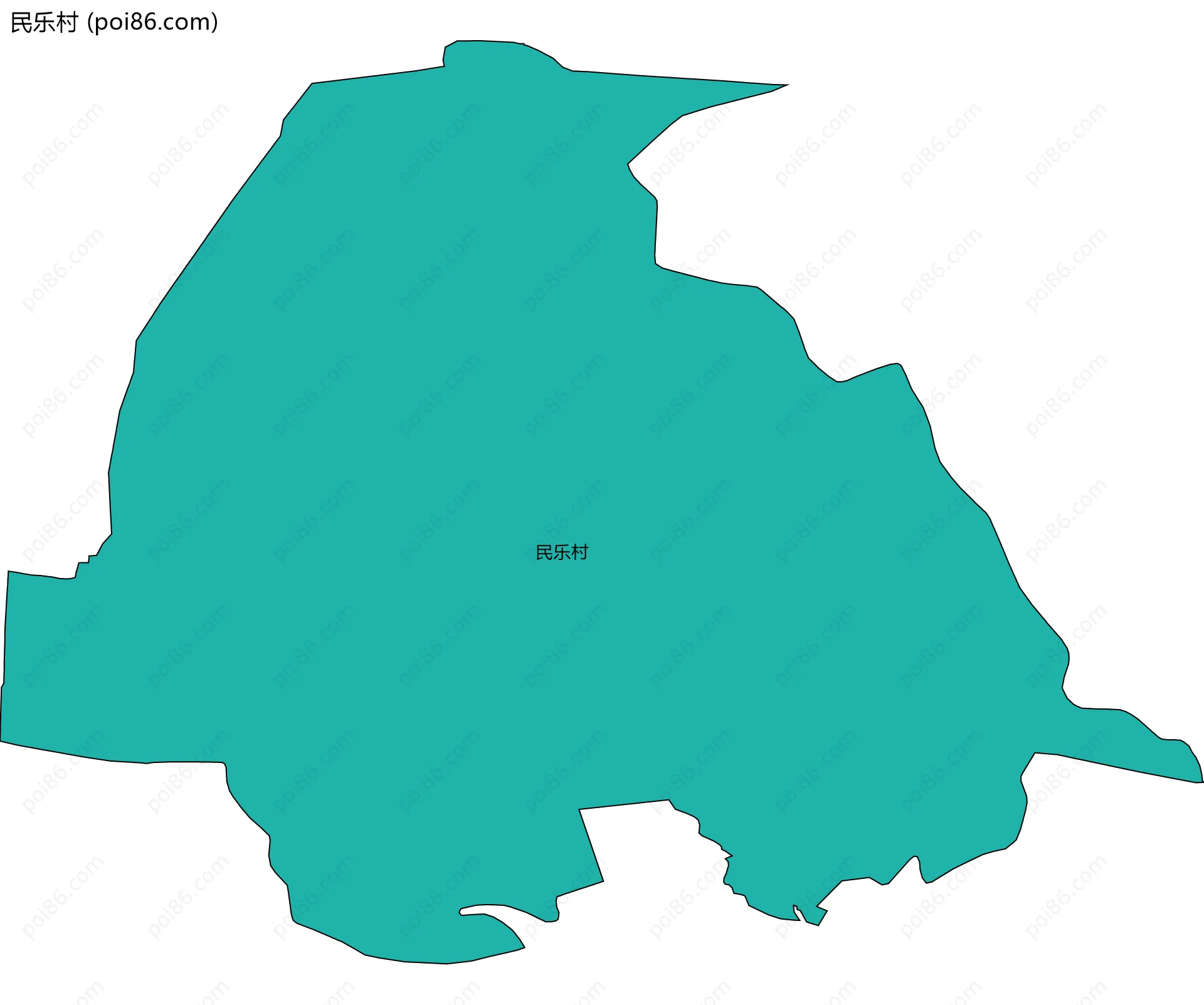 民乐村边界地图