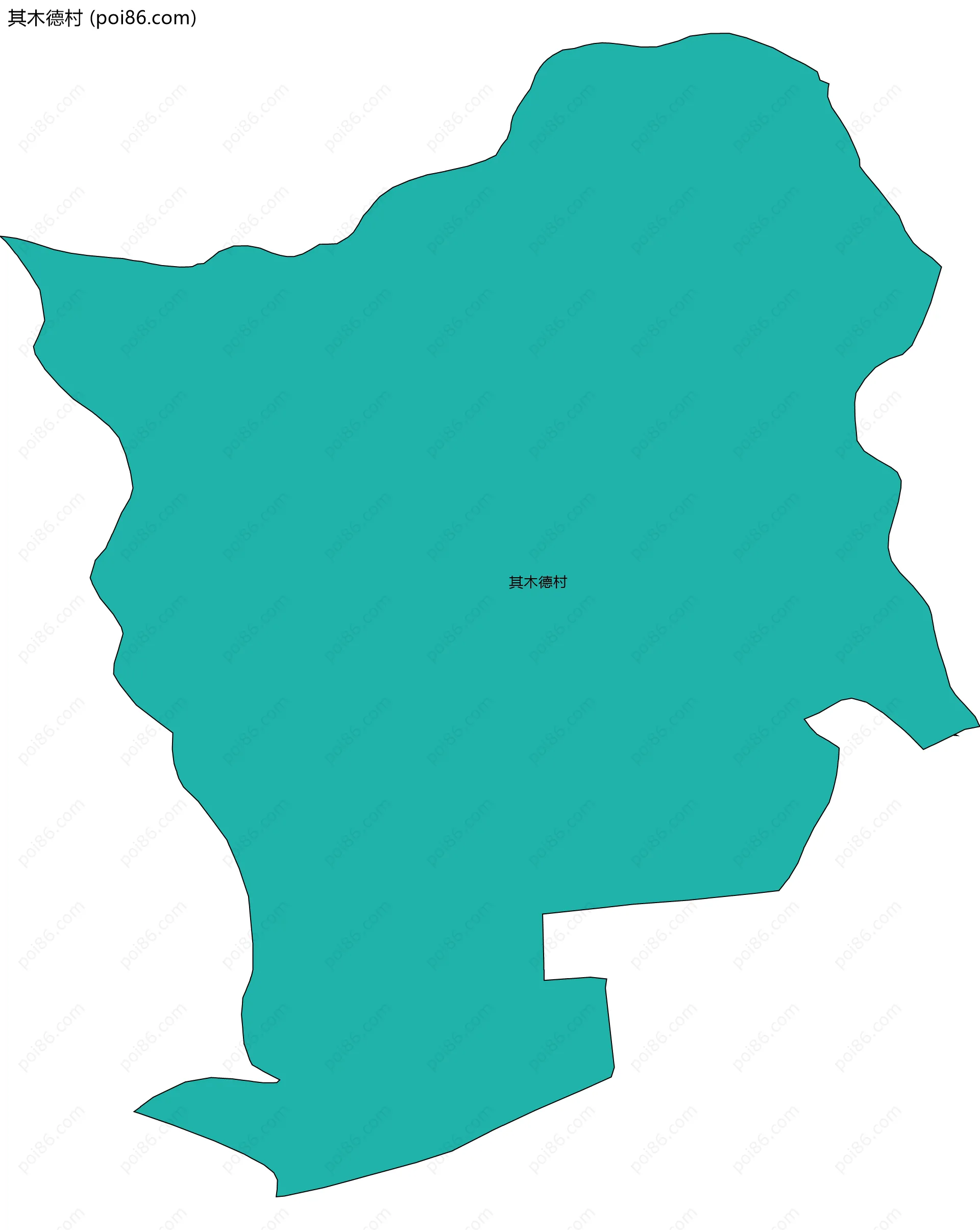 其木德村边界地图