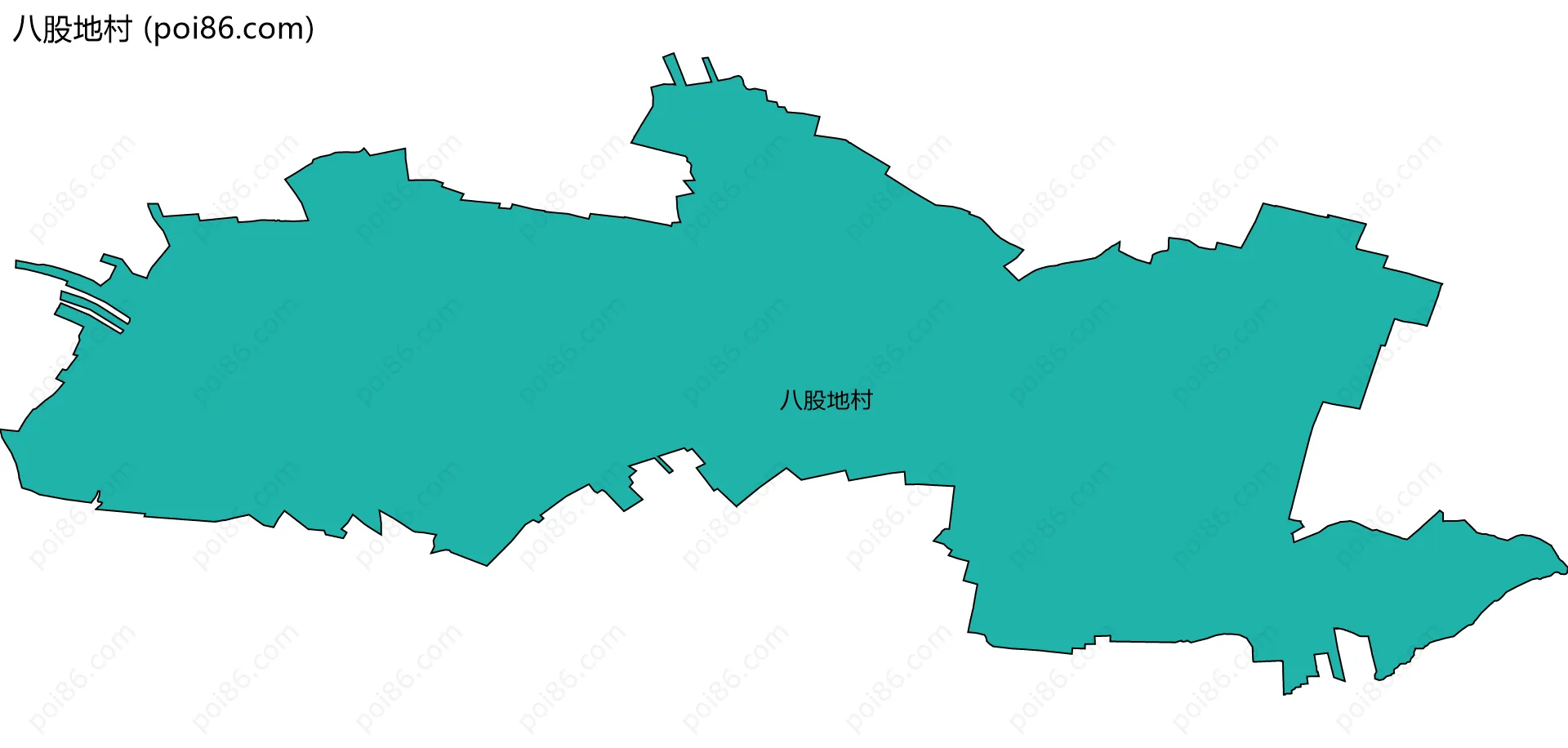 八股地村边界地图