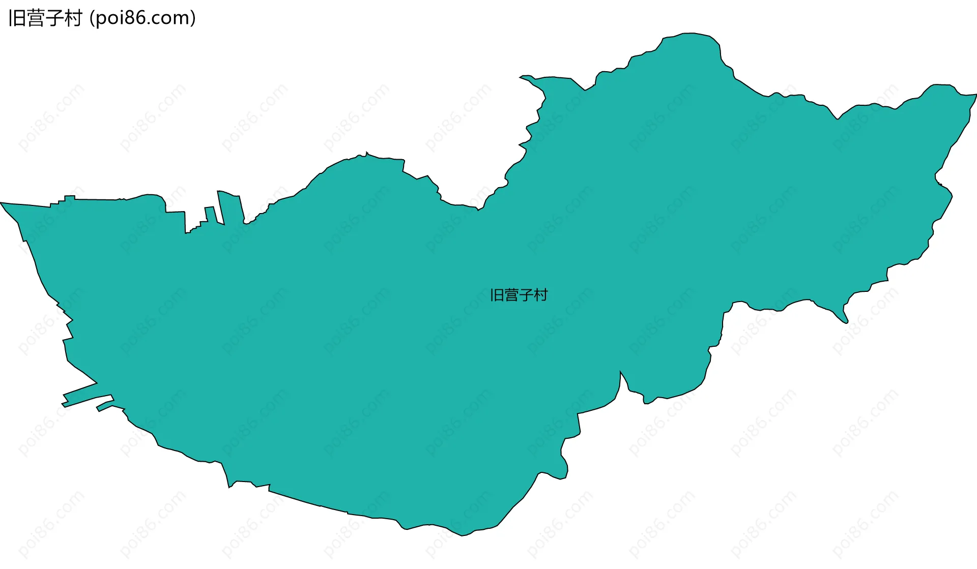 旧营子村边界地图