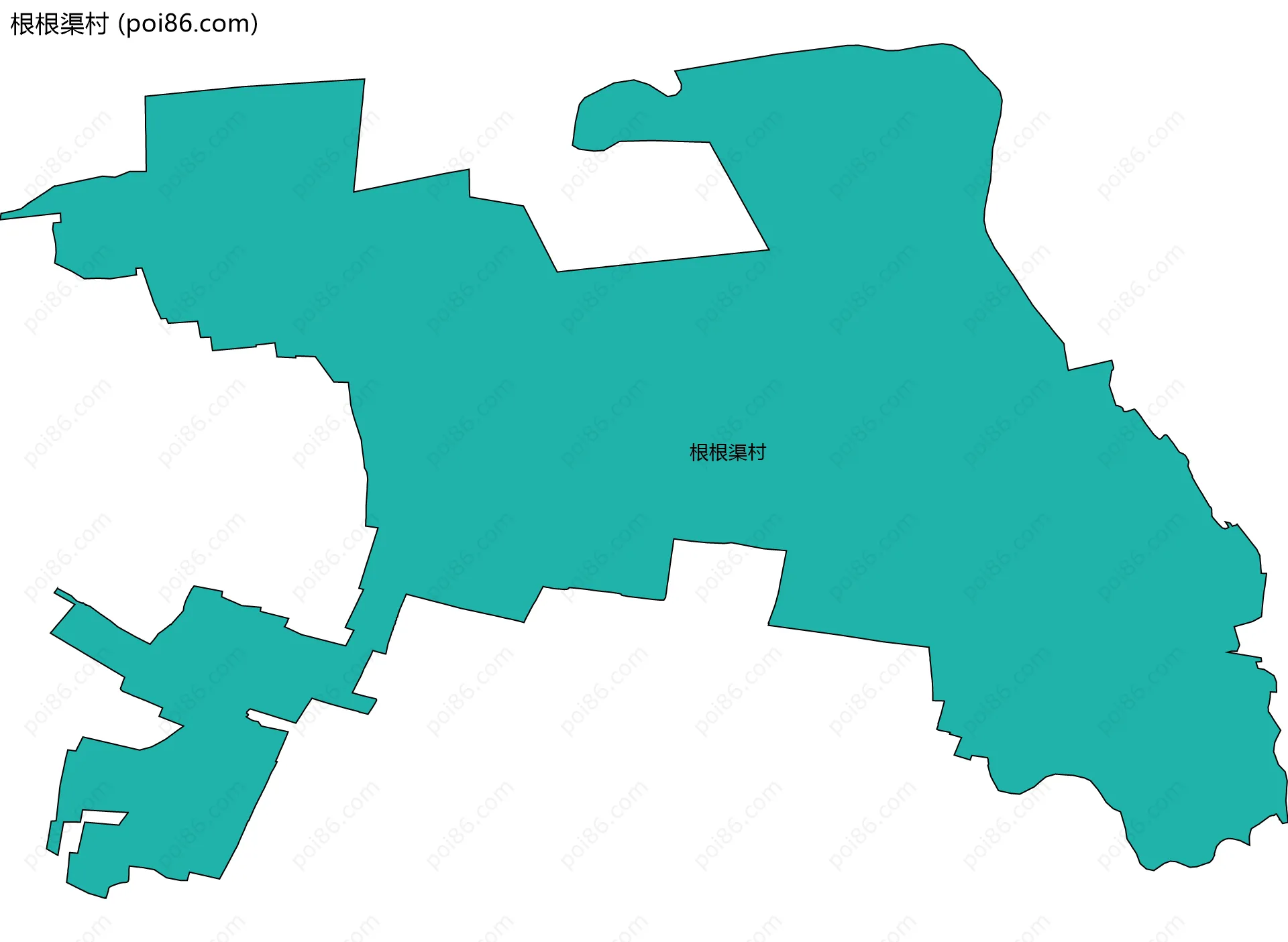 根根渠村边界地图