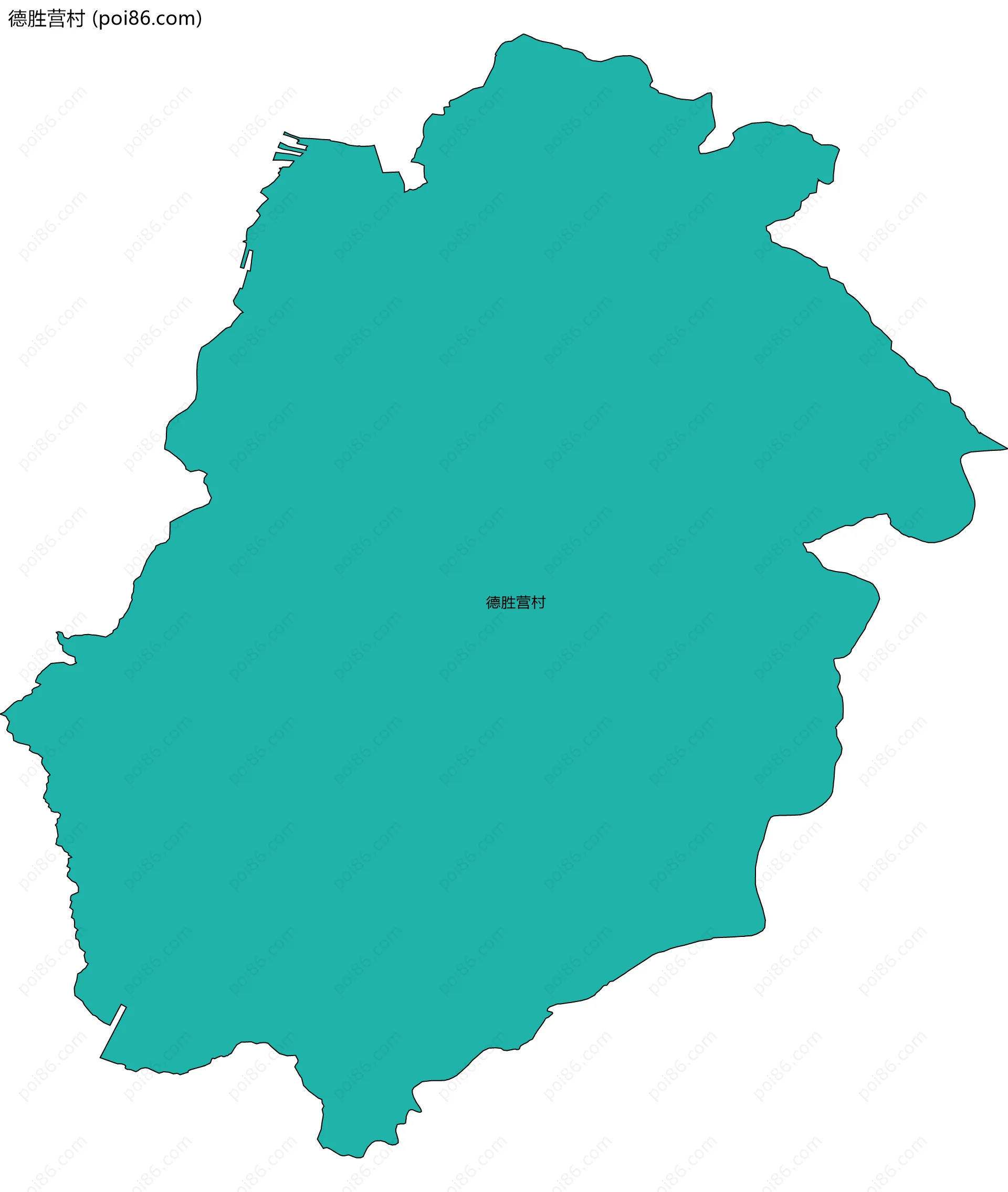 德胜营村边界地图