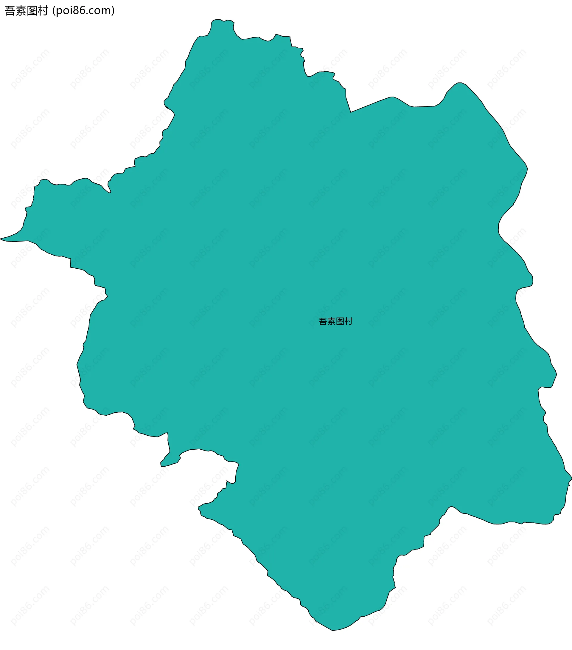 吾素图村边界地图