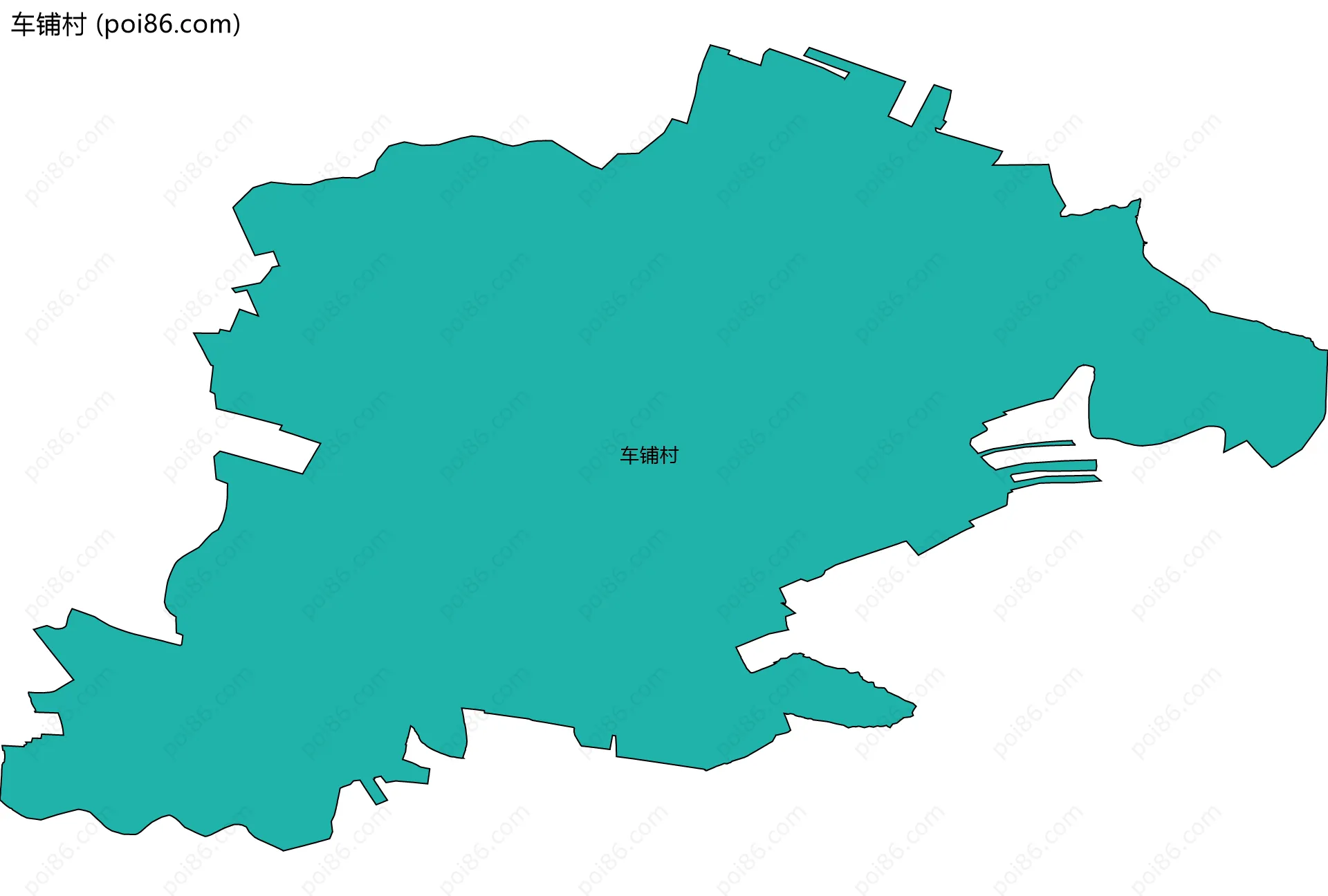 车铺村边界地图